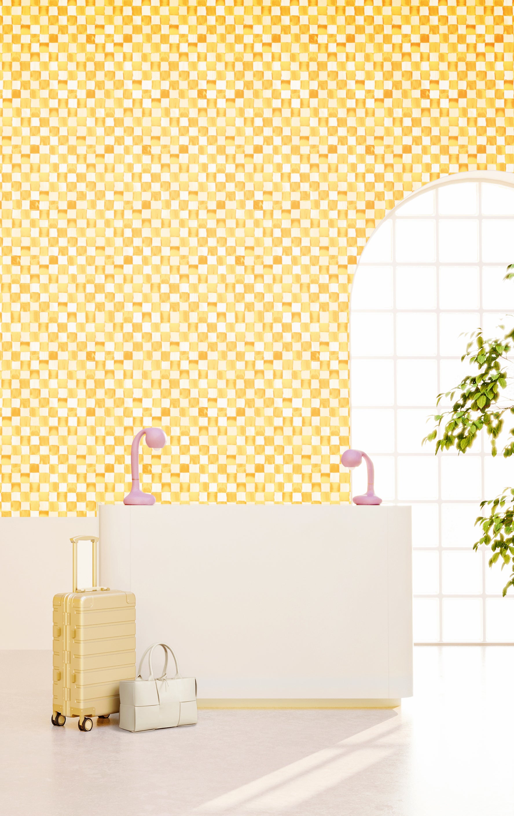 Quadrata© Wallpaper in Sunkist