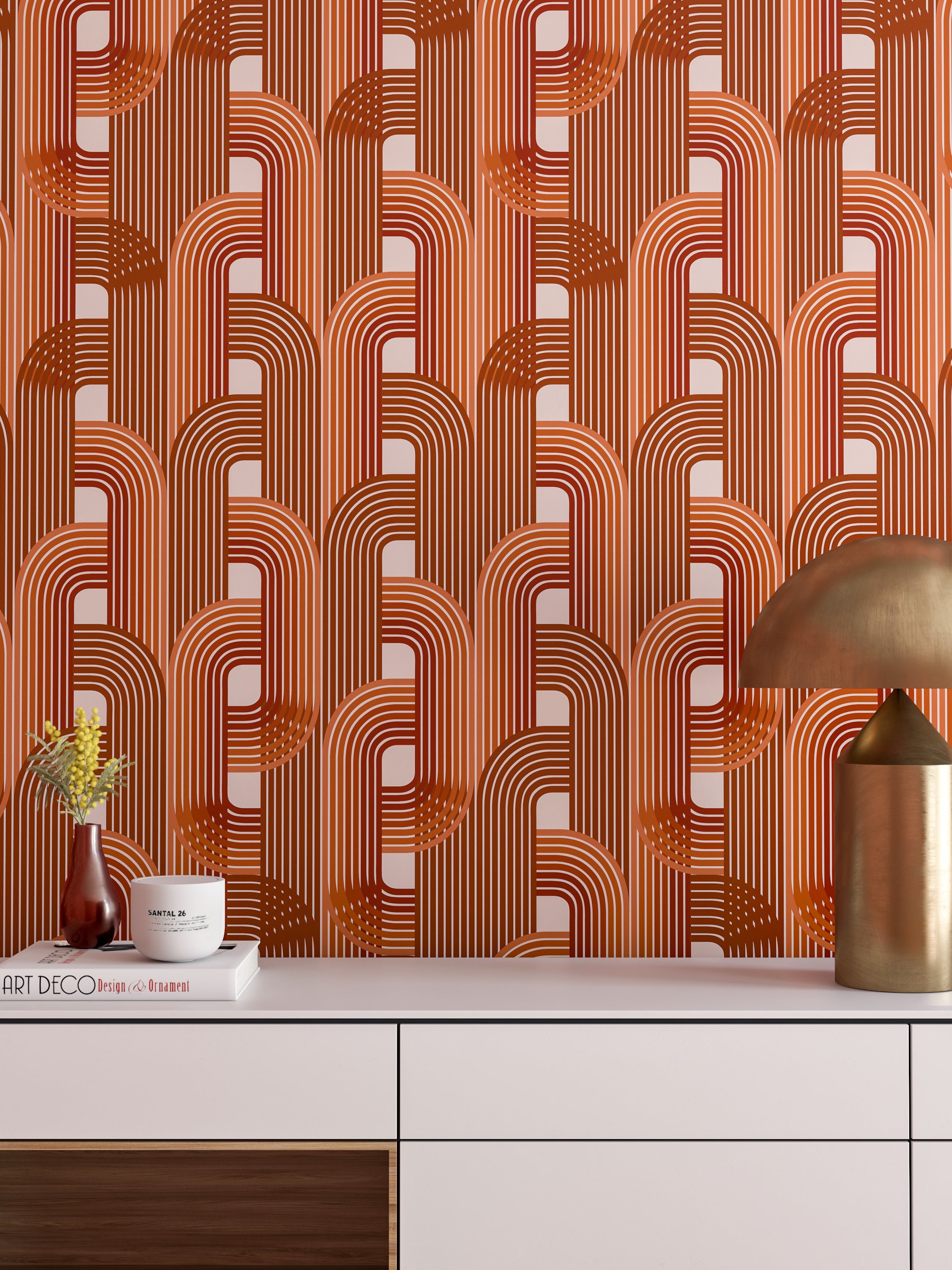 Raceway© Wallpaper in Amber