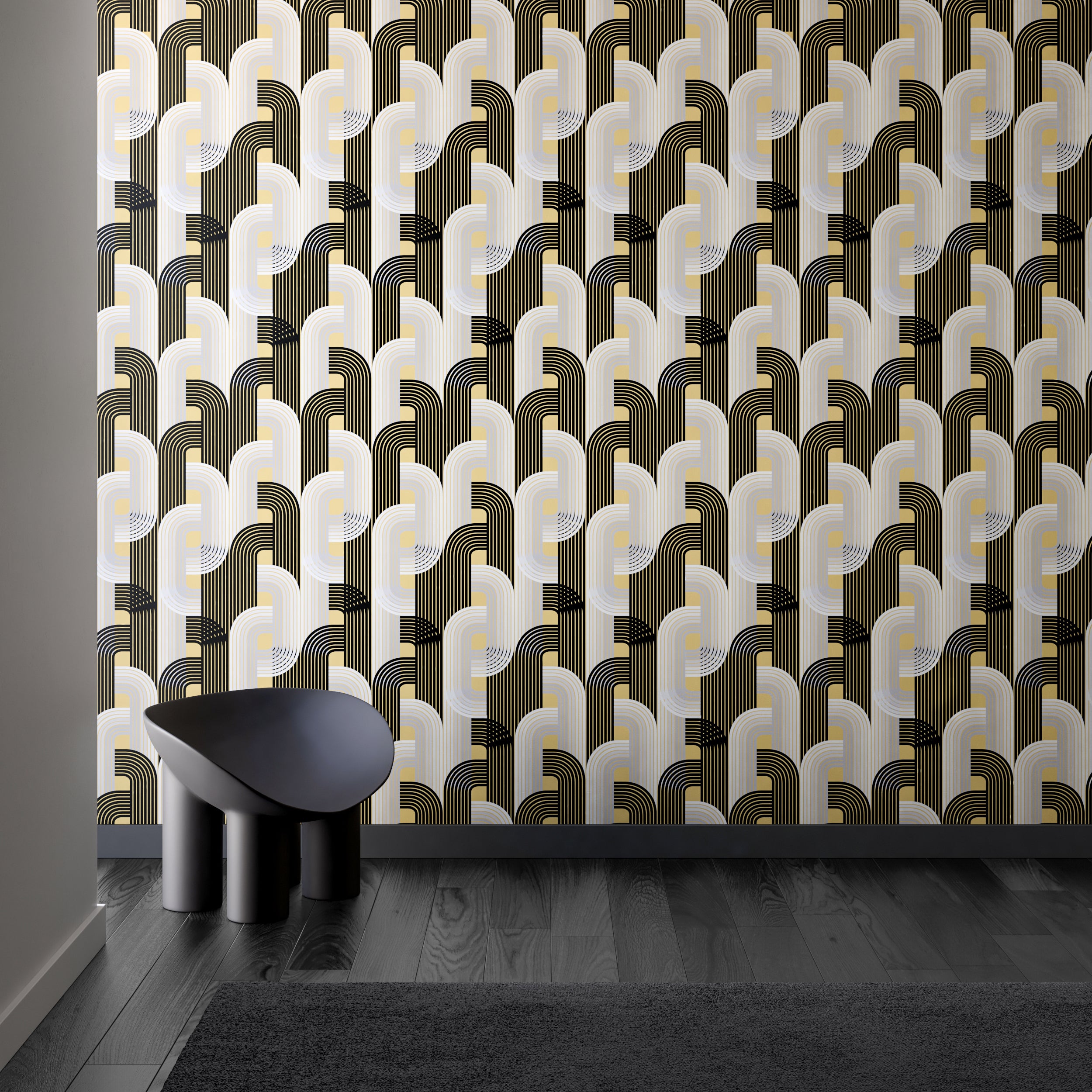 Raceway© Wallpaper in Banana