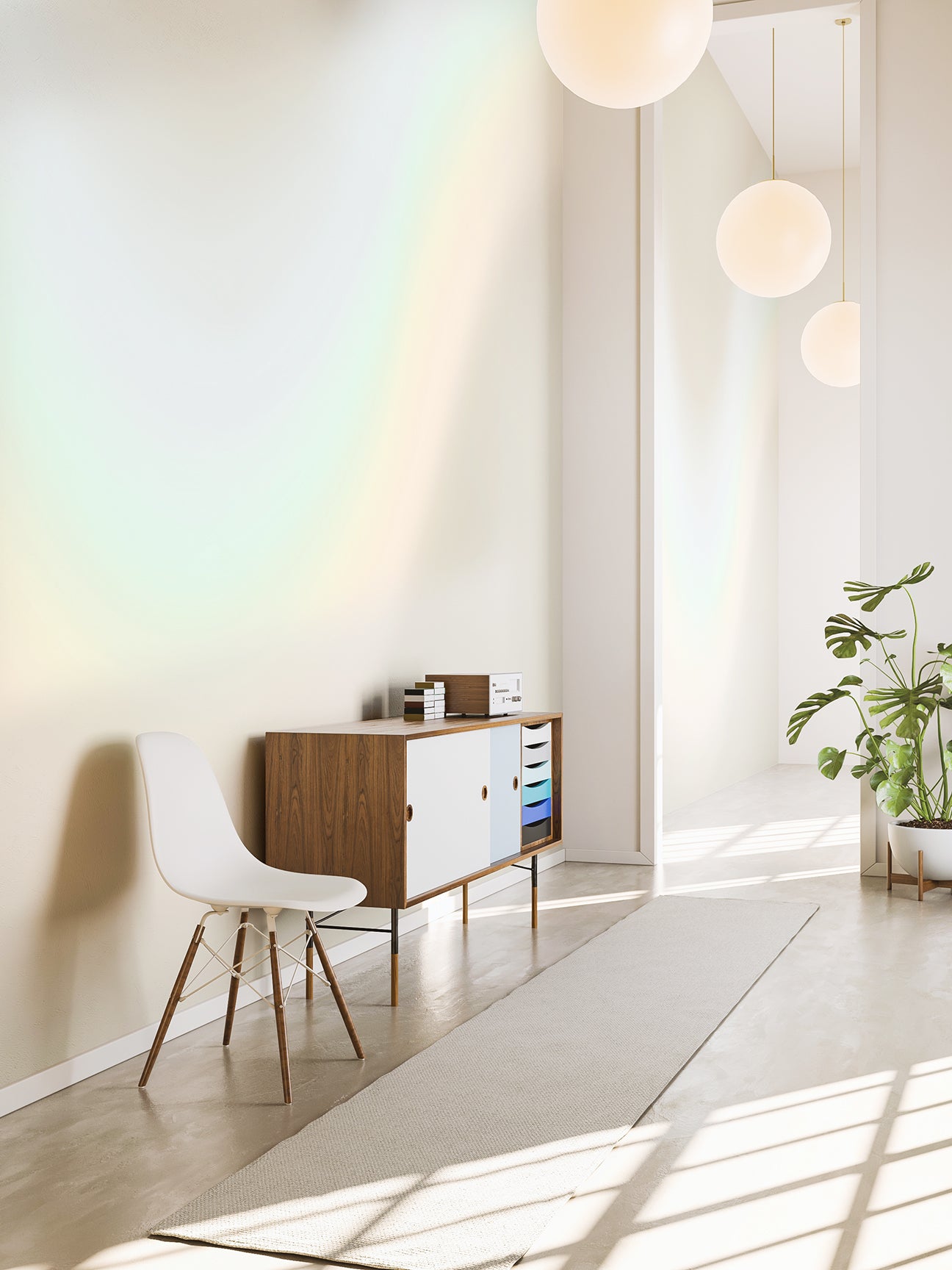 Rey© Mural Wallpaper in Prism