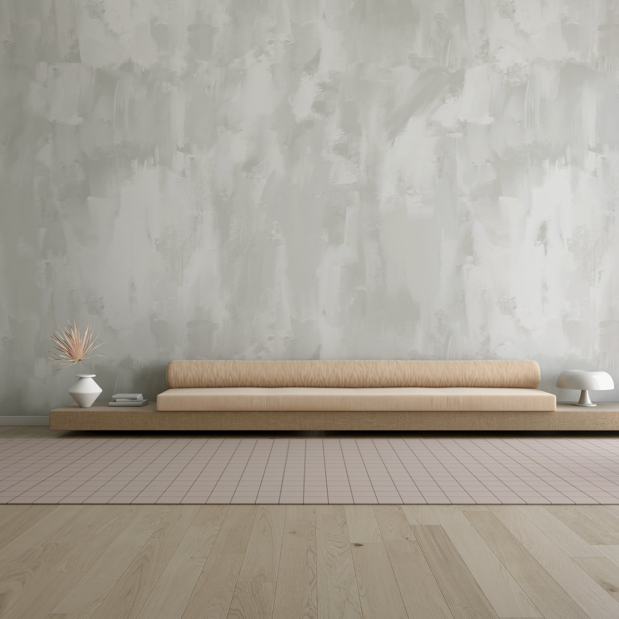 Rock Steady© Mural Wallpaper in Moon dust