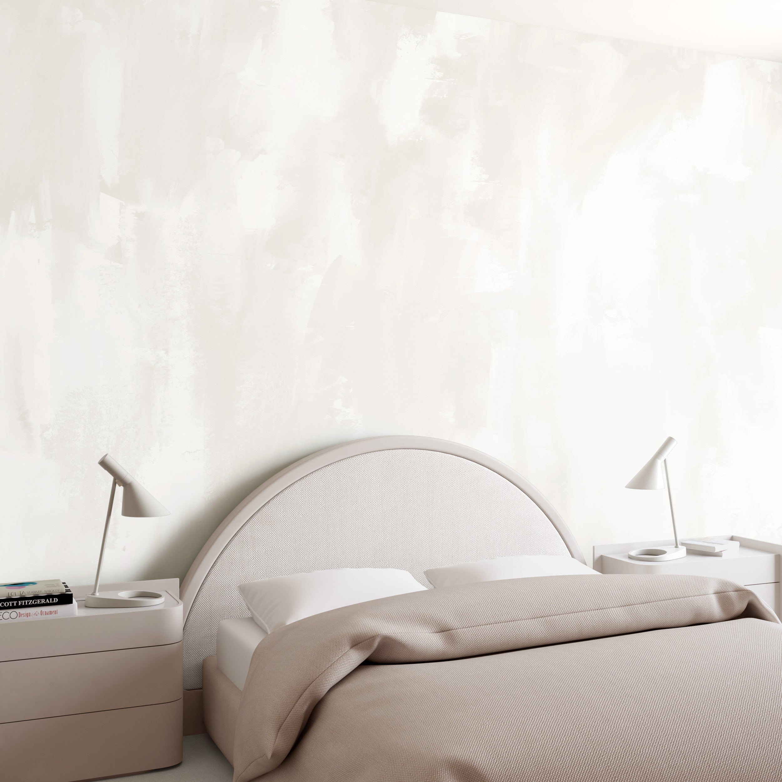 Rock Steady© Mural Wallpaper in Snow