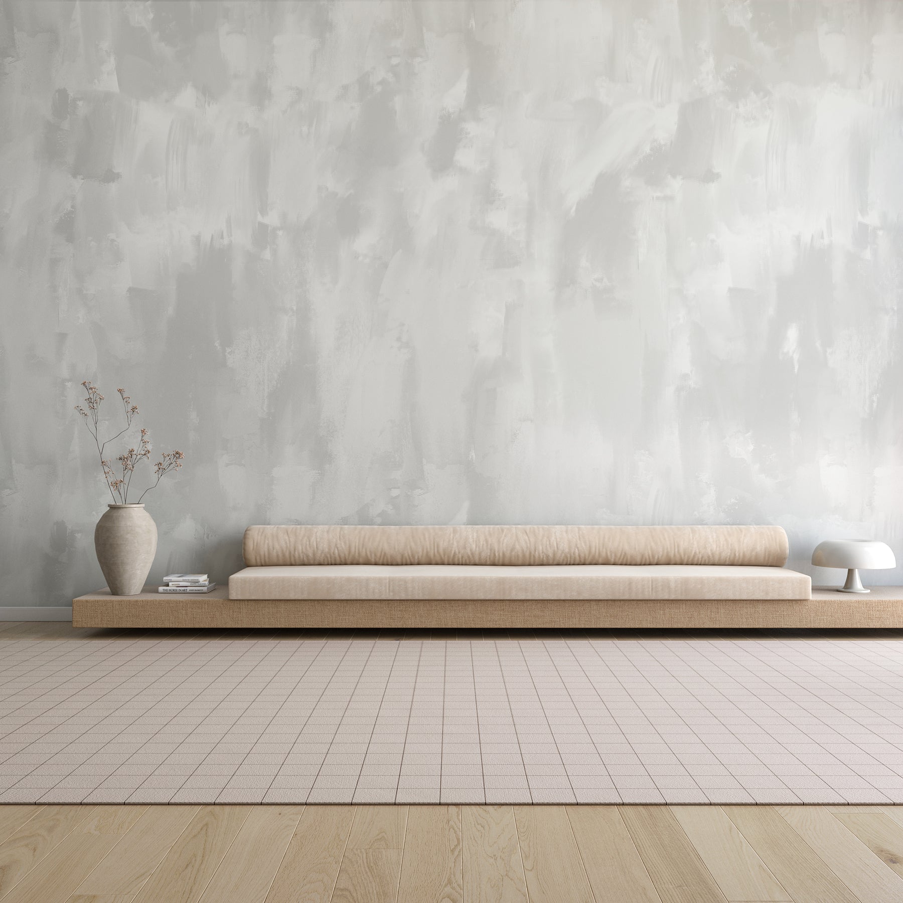 Rock Steady© Mural Wallpaper in Cloud