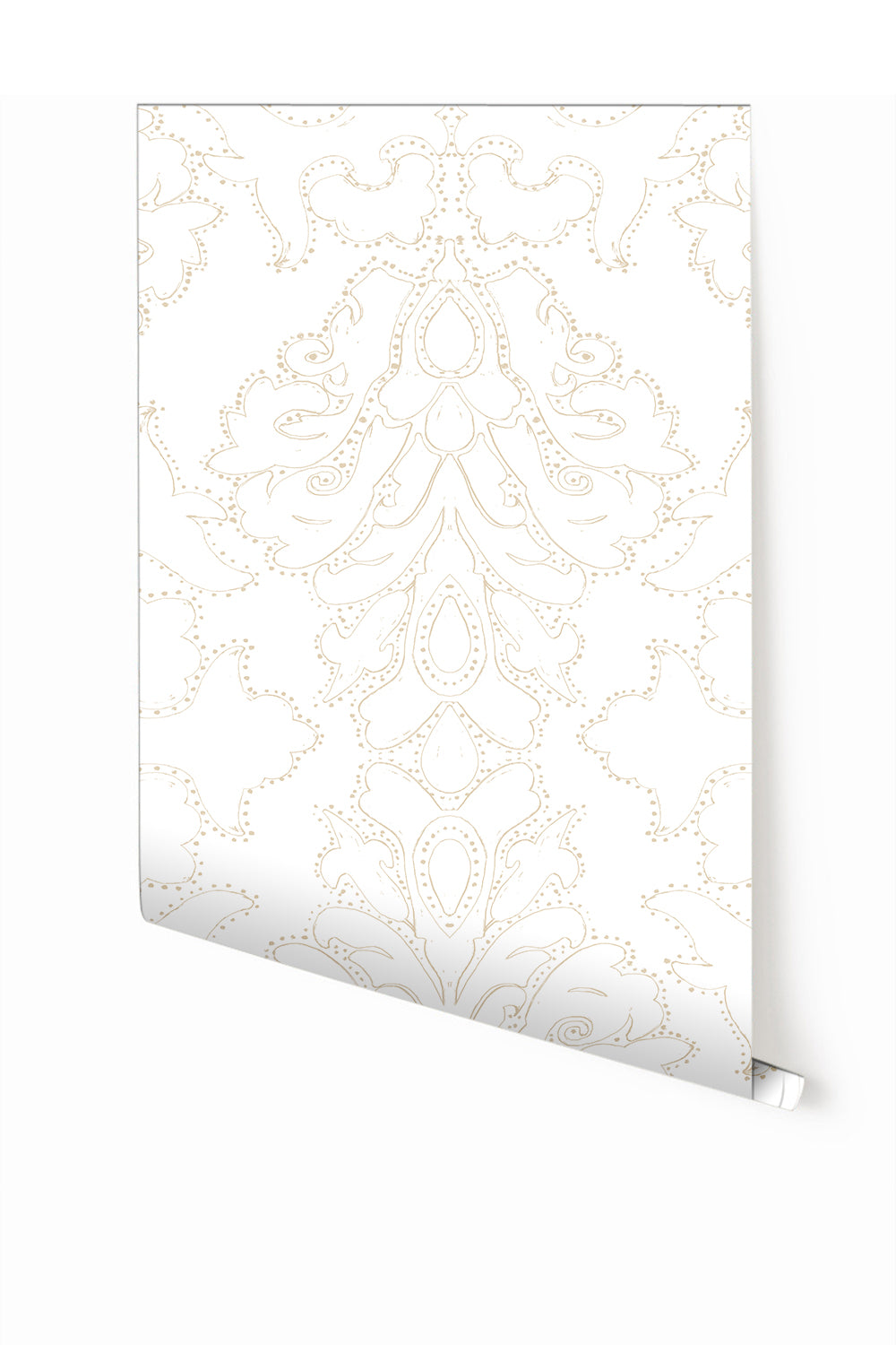 Western Damask© Wallpaper in Sand