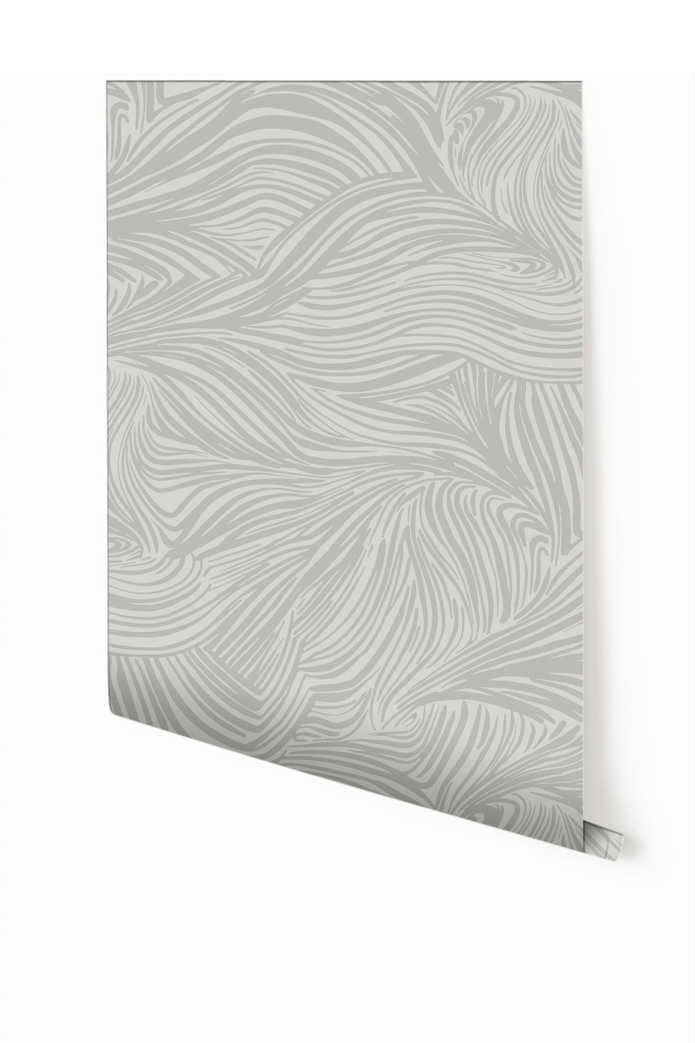 Hay Bale© Wallpaper in Sky Grey