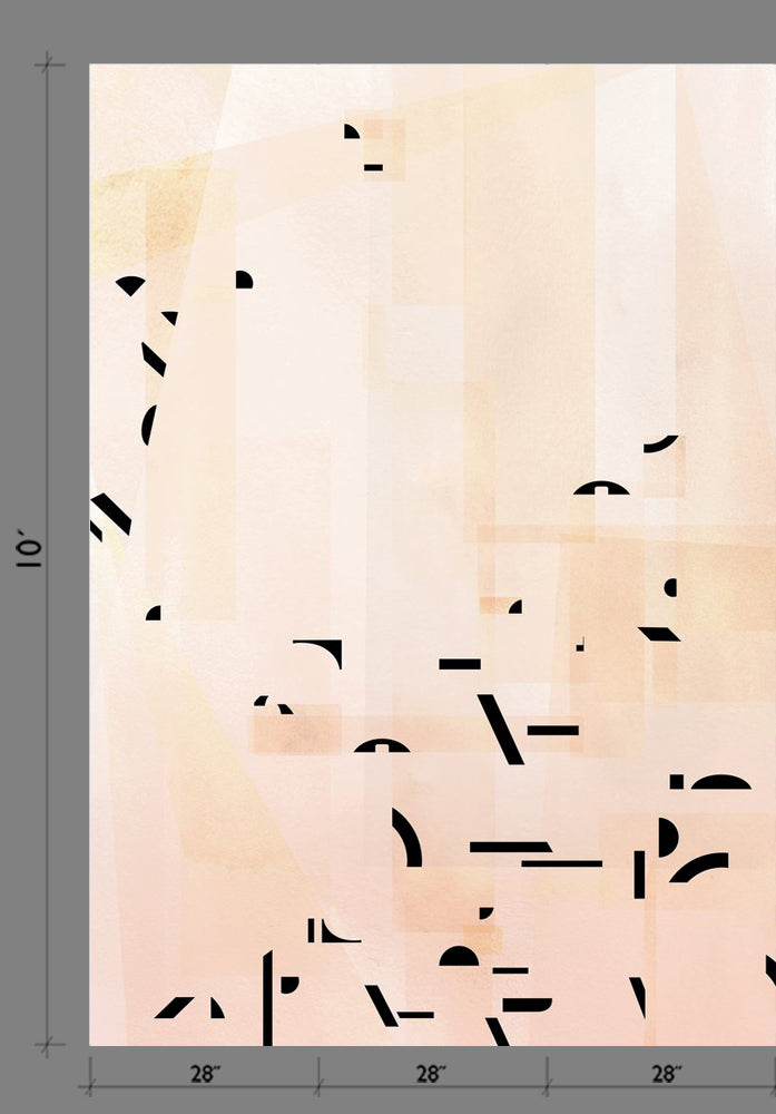 Shape Shifter© Mural Wallpaper in Blush