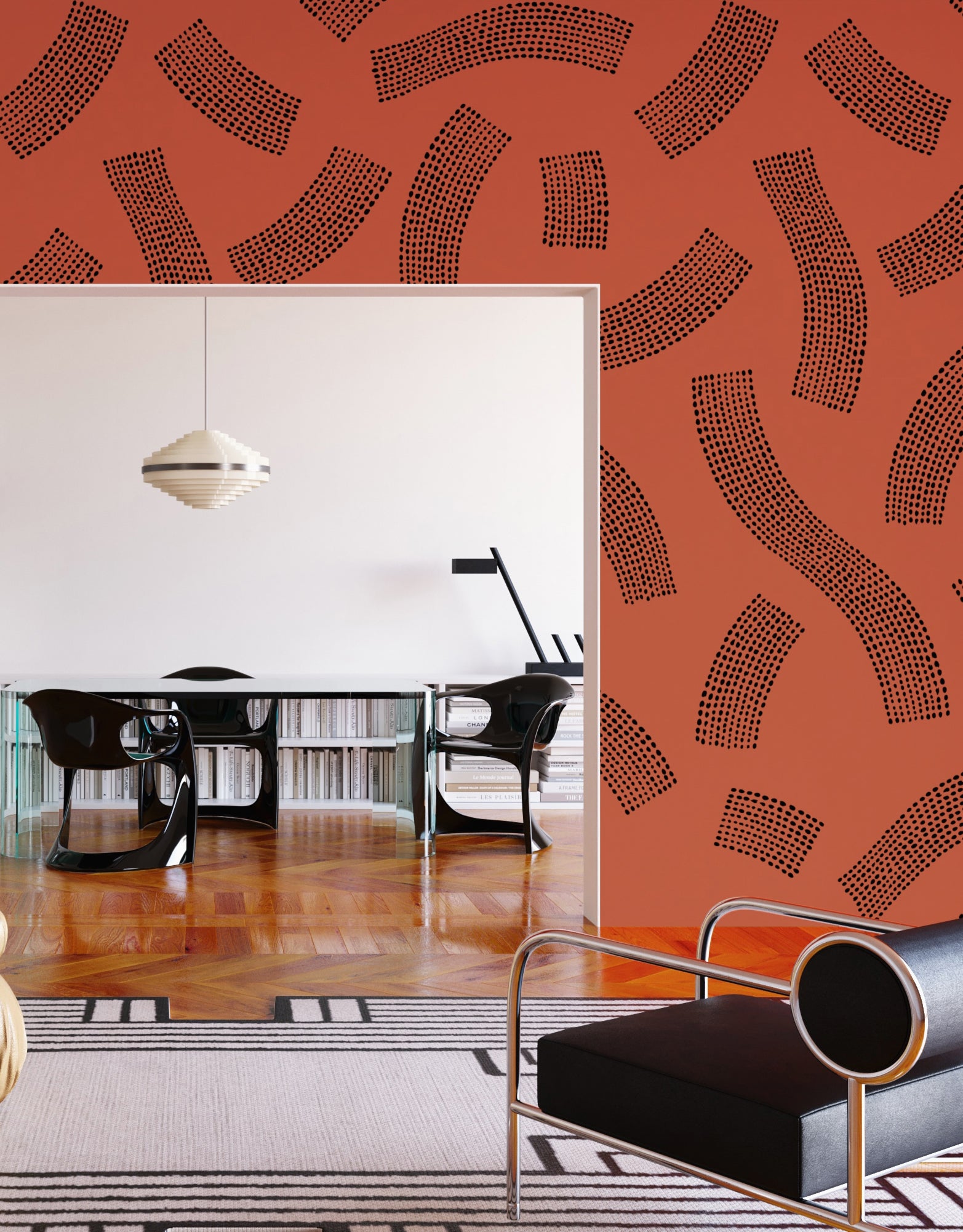 Saguaro© Wallpaper in Brick + Black