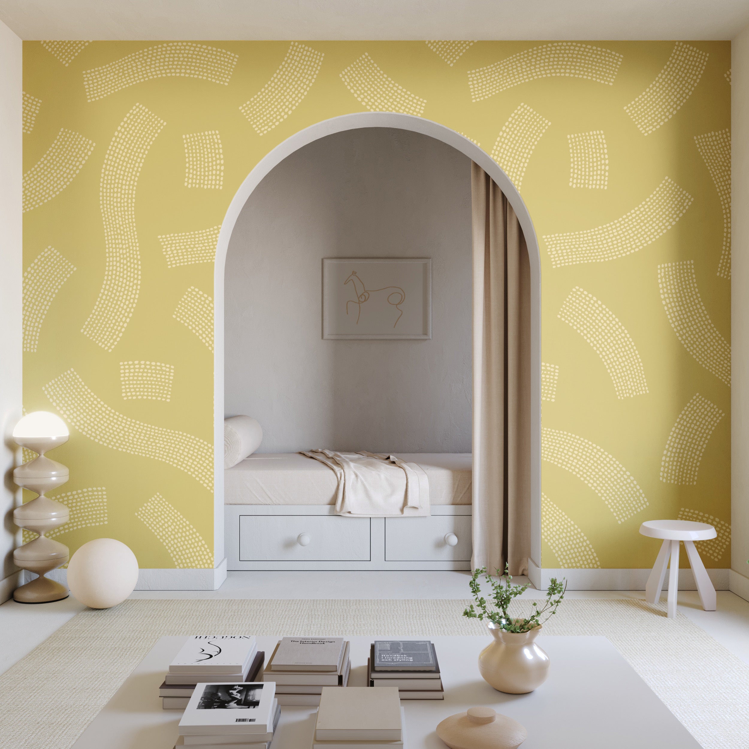 Saguaro© Wallpaper in Daffodil