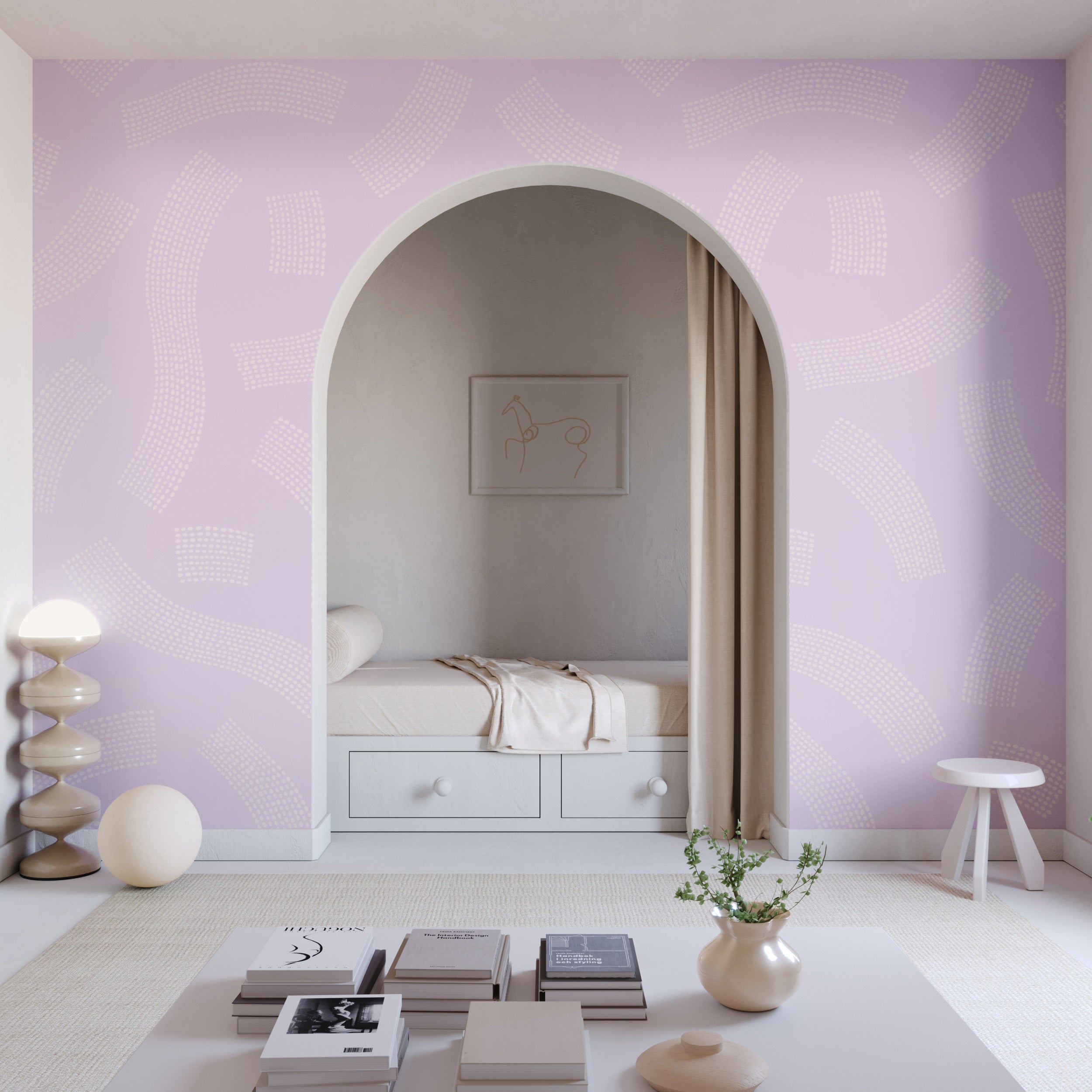 Saguaro© Wallpaper in Lilac