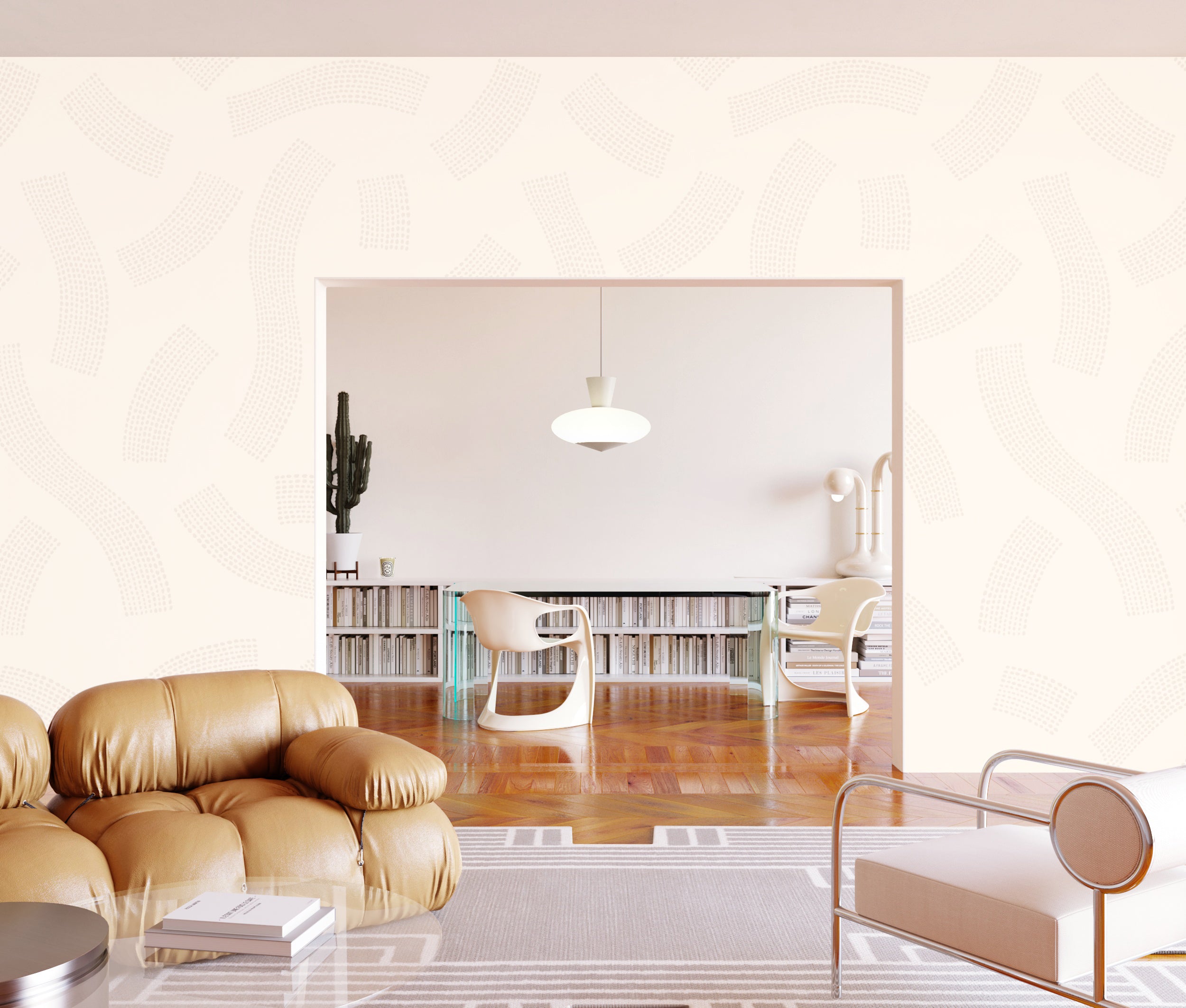 Saguaro© Wallpaper in Milk