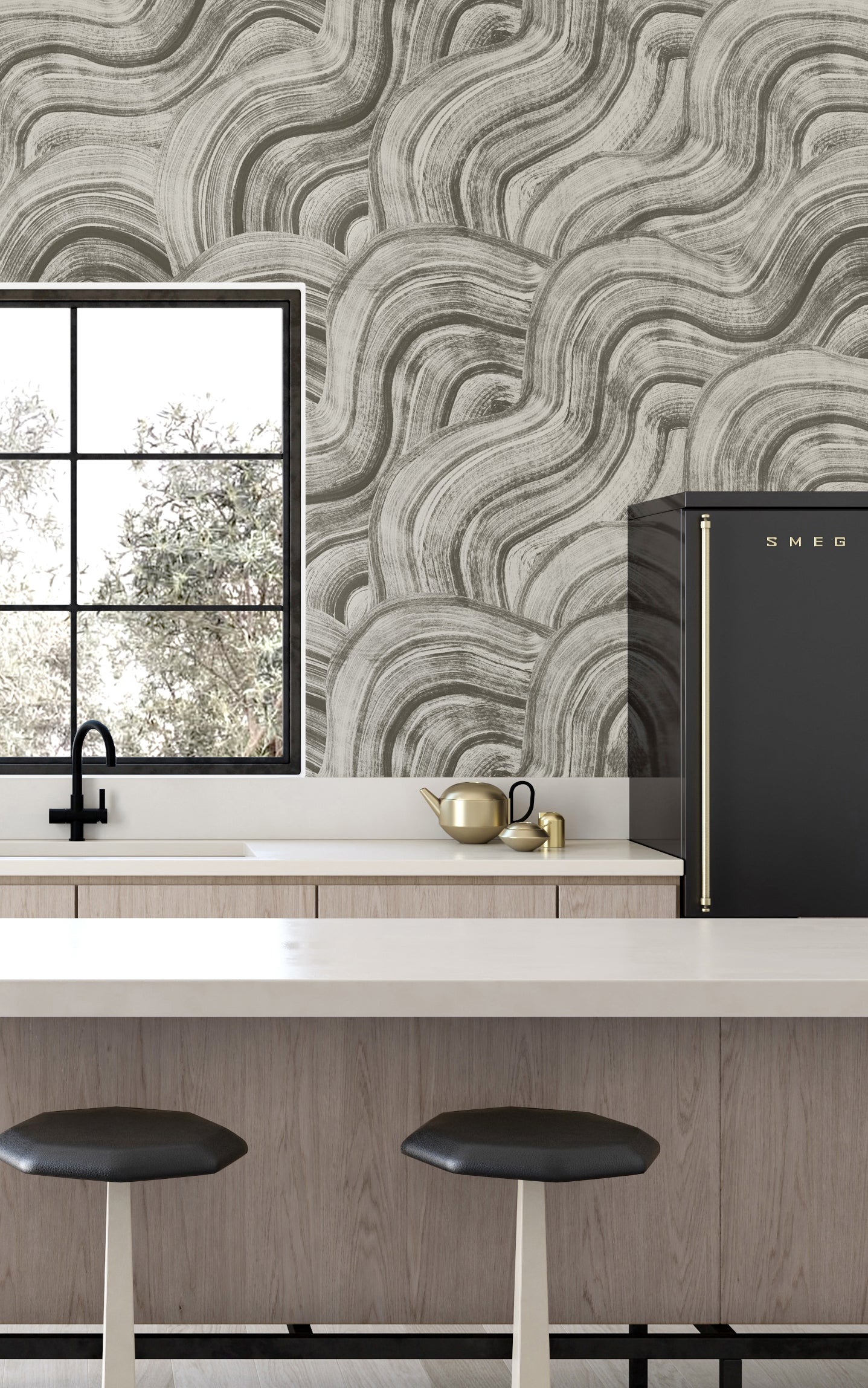 Sediment #2© Wallpaper in Gris