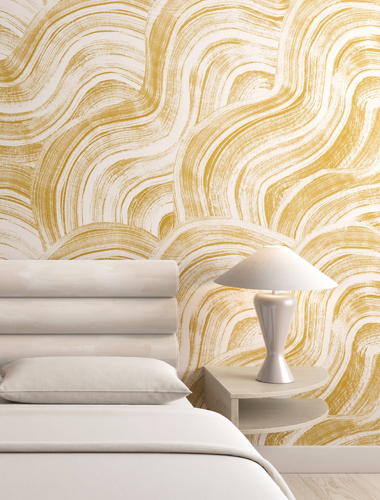 Sediment #2© Wallpaper in Mustard