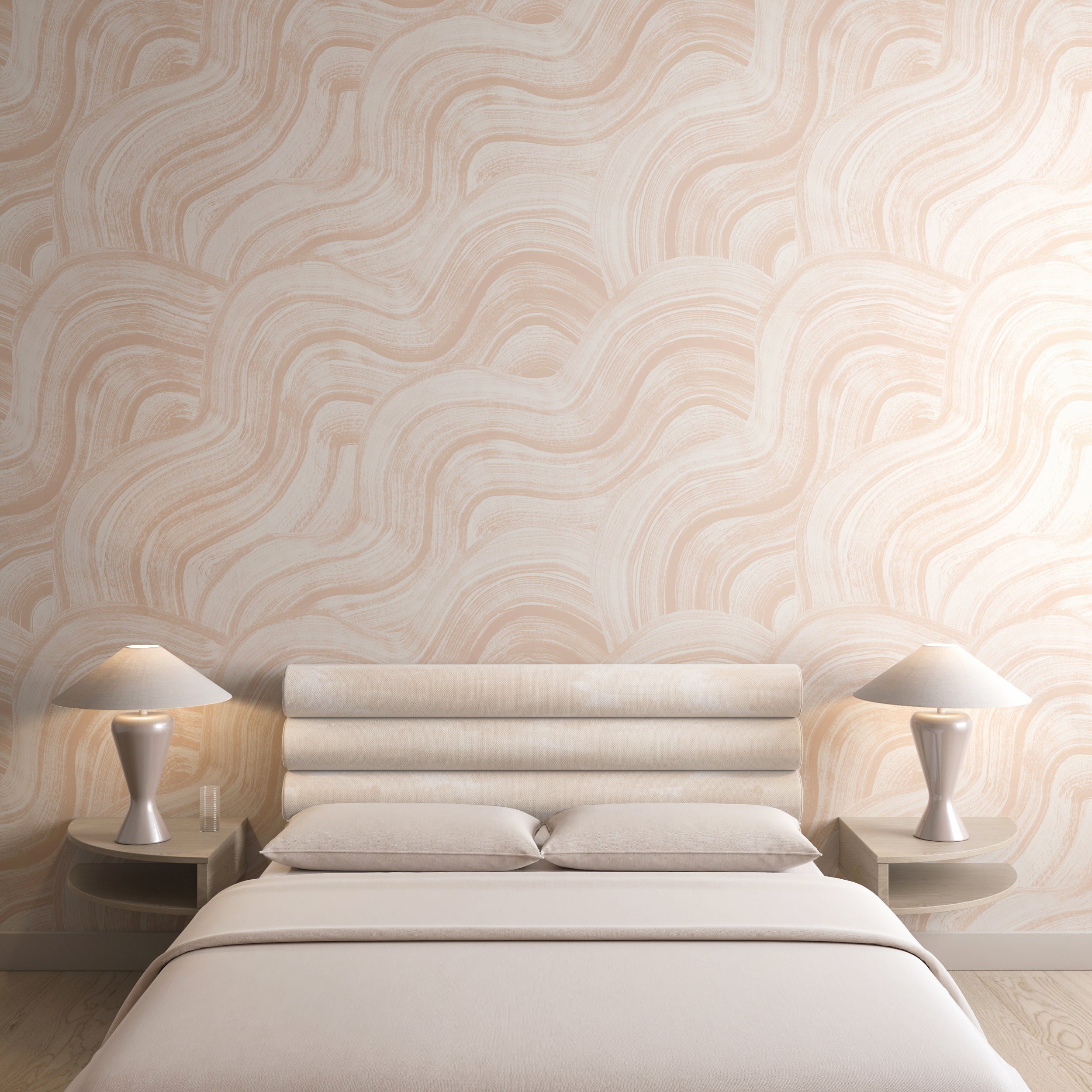 Sediment #2© Wallpaper in Almond