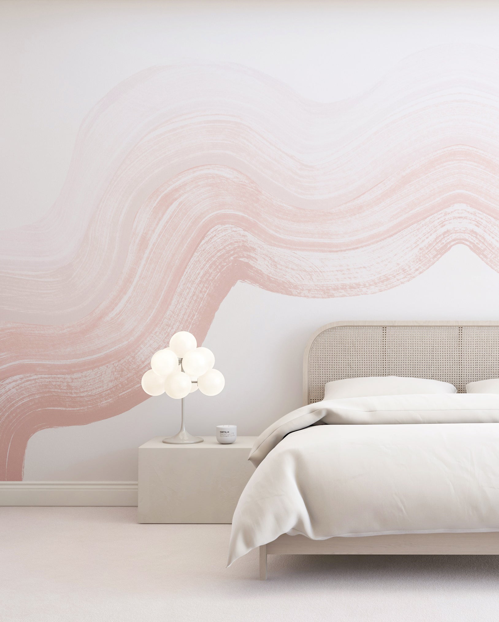 Sediment #4© Mural Wallpaper in Rose Pink