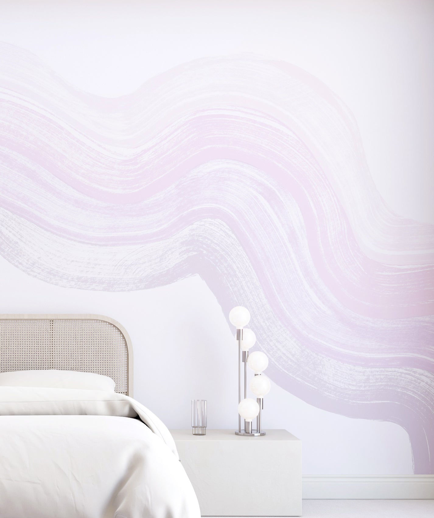 Sediment #4© Mural Wallpaper in Lavender