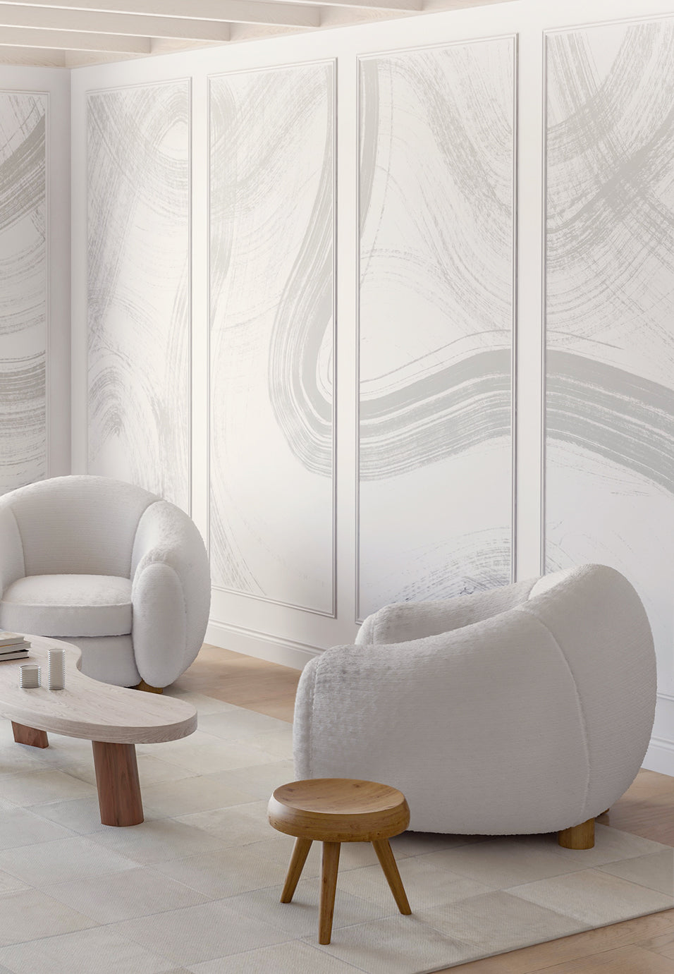 Sediment #1© Mural Wallpaper in Cement