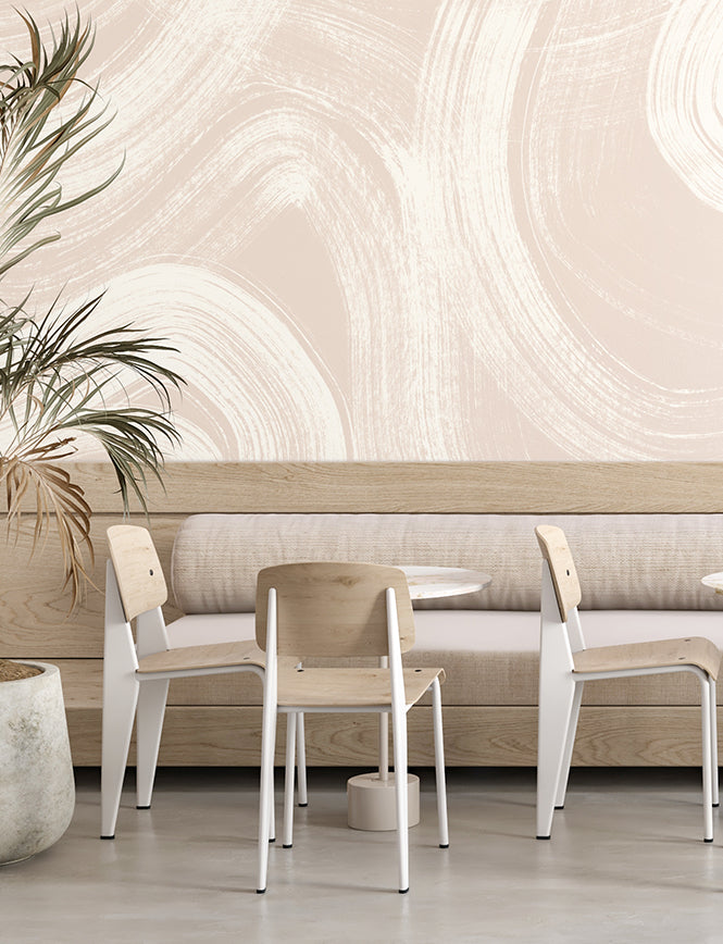 Sediment #1© Mural Wallpaper in Camel