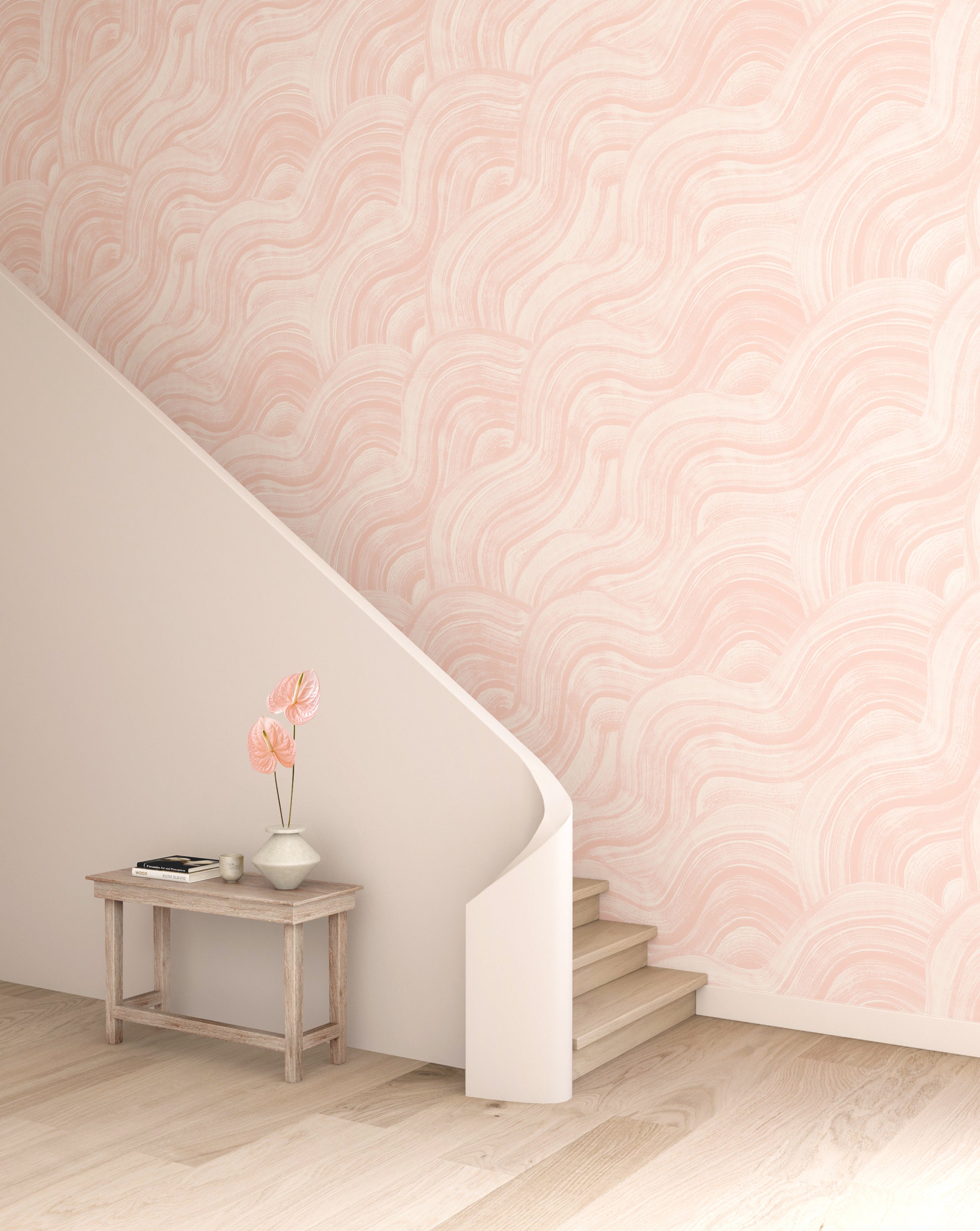 Sediment #2© Wallpaper in Blush
