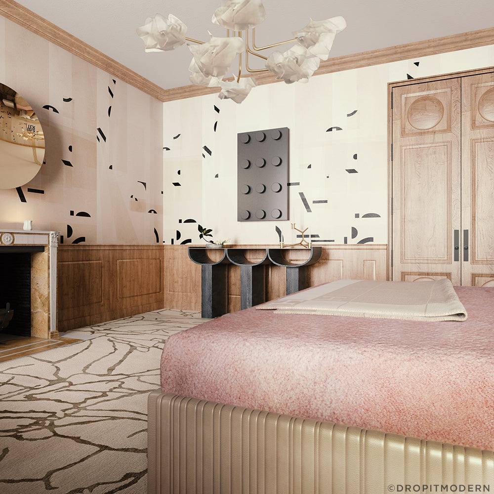 Shape Shifter© Mural Wallpaper in Cremé