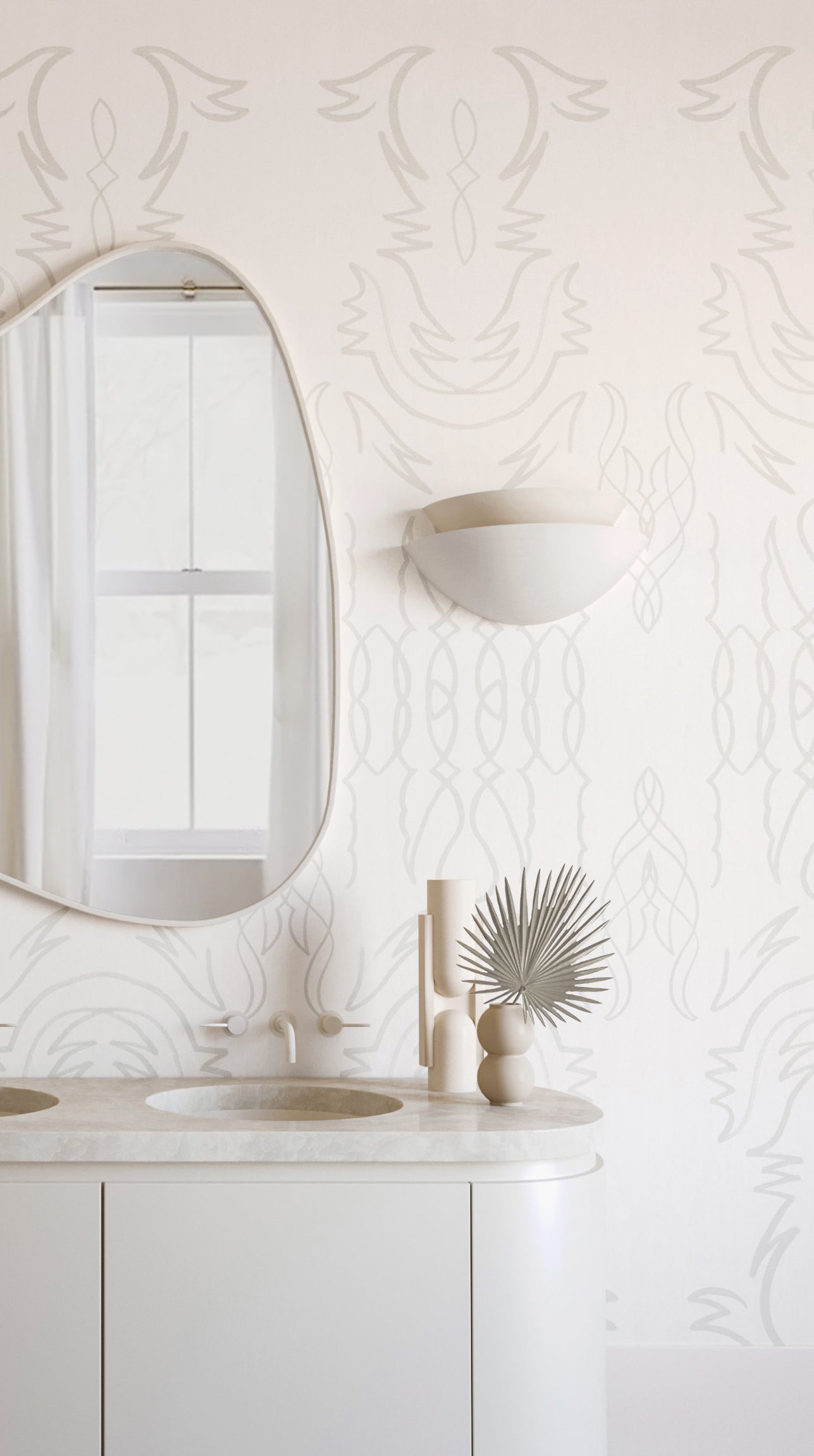 Side Saddle© Wallpaper in Mineral