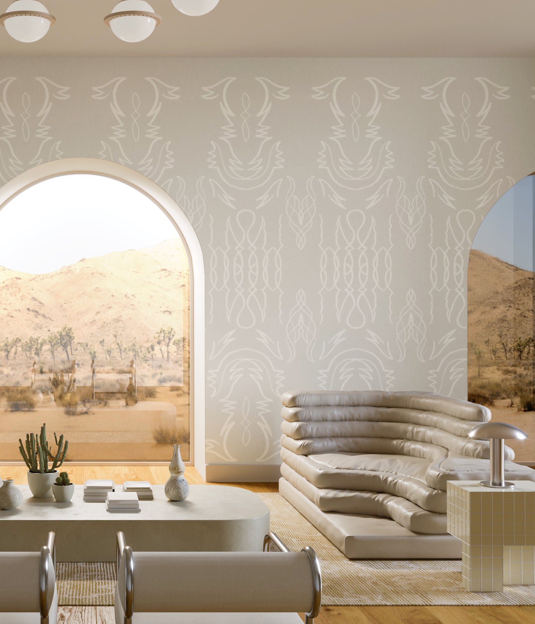 Side Saddle© Wallpaper in Slate