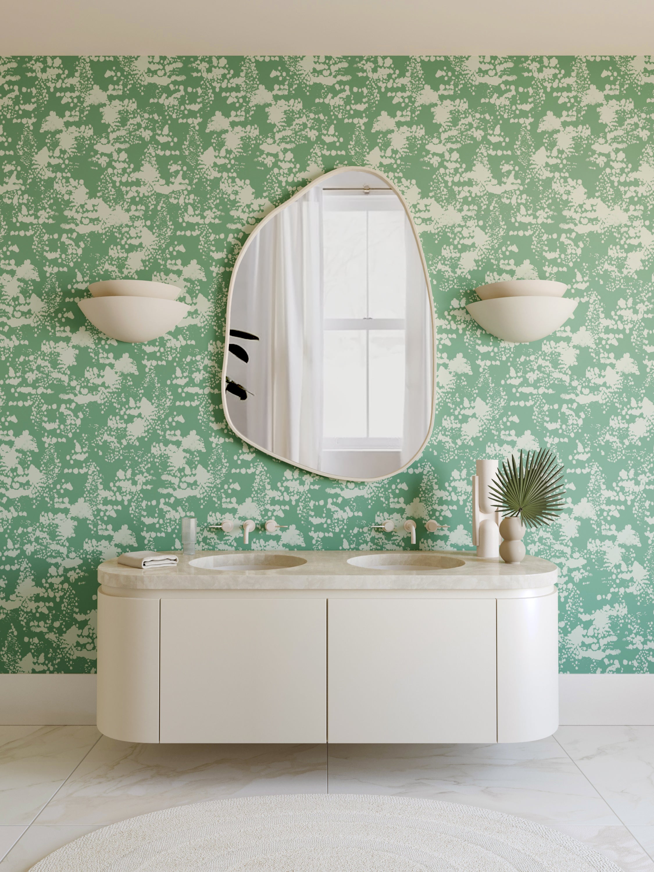 Snakeskin© Wallpaper in Aloe