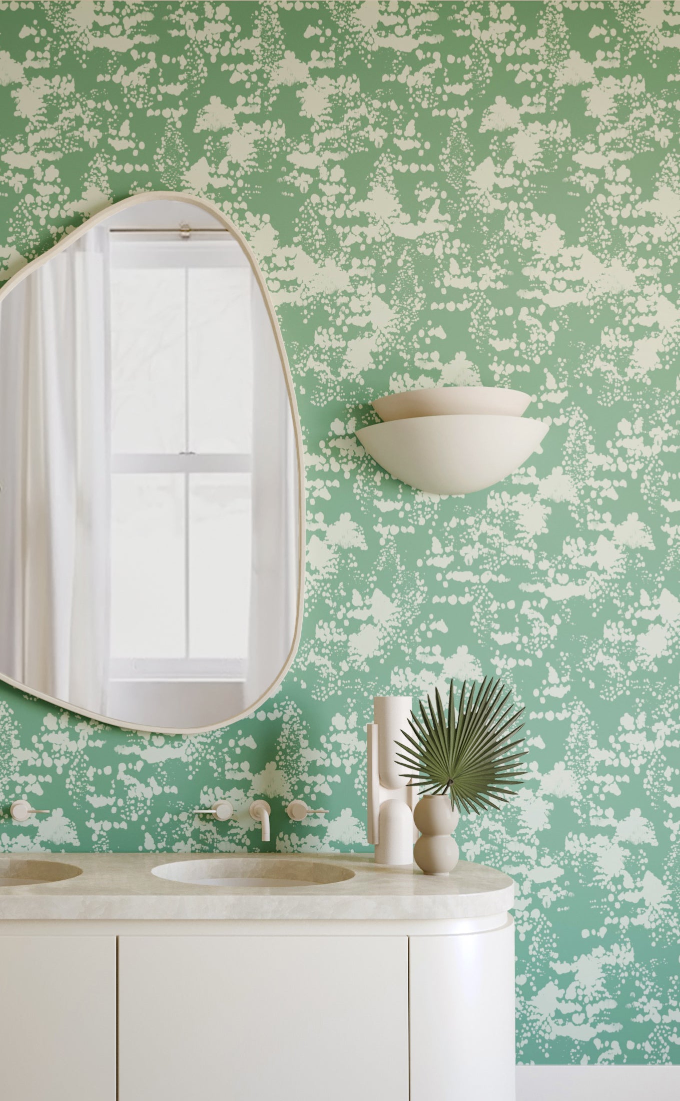 Snakeskin© Wallpaper in Aloe