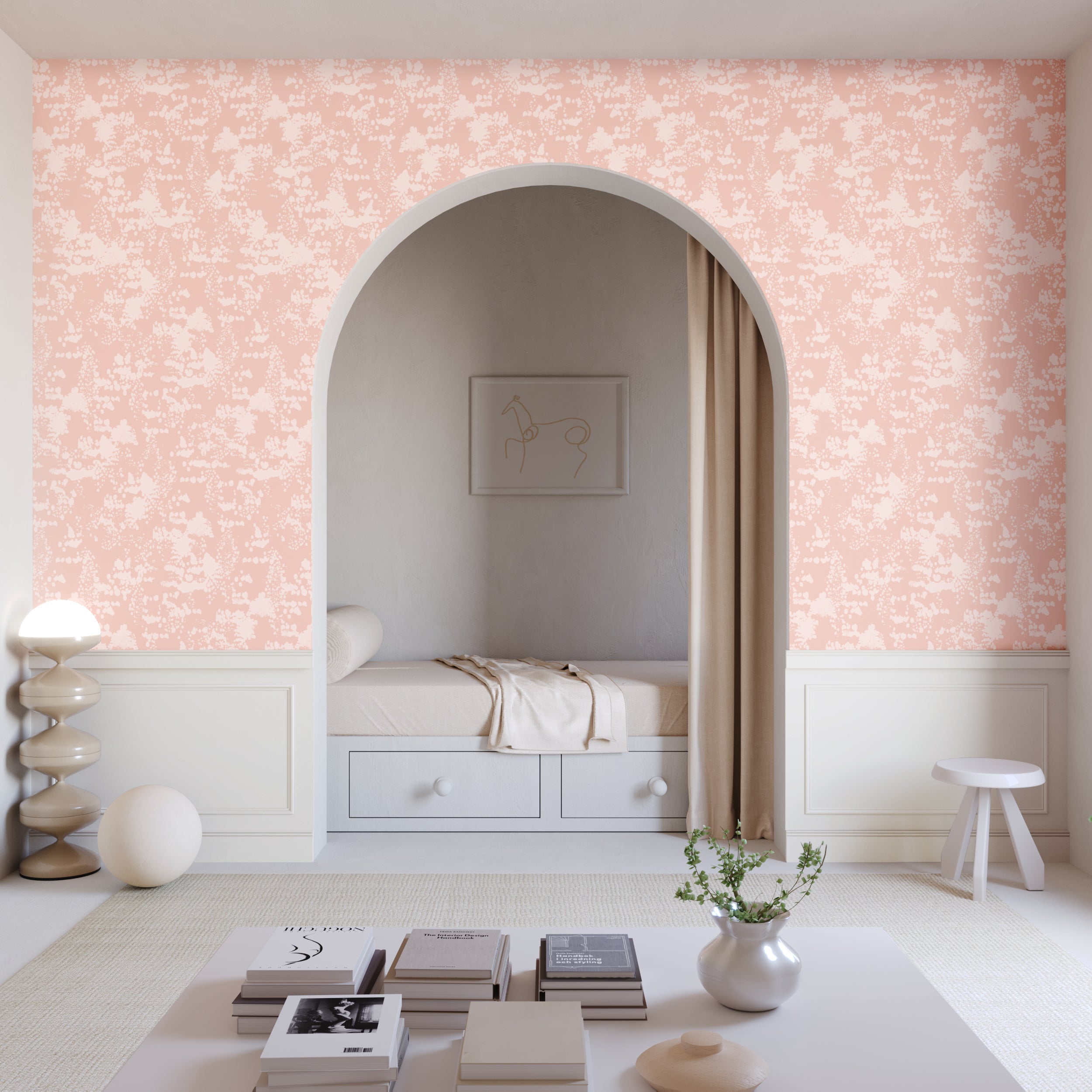 Snakeskin© Wallpaper in Azalea