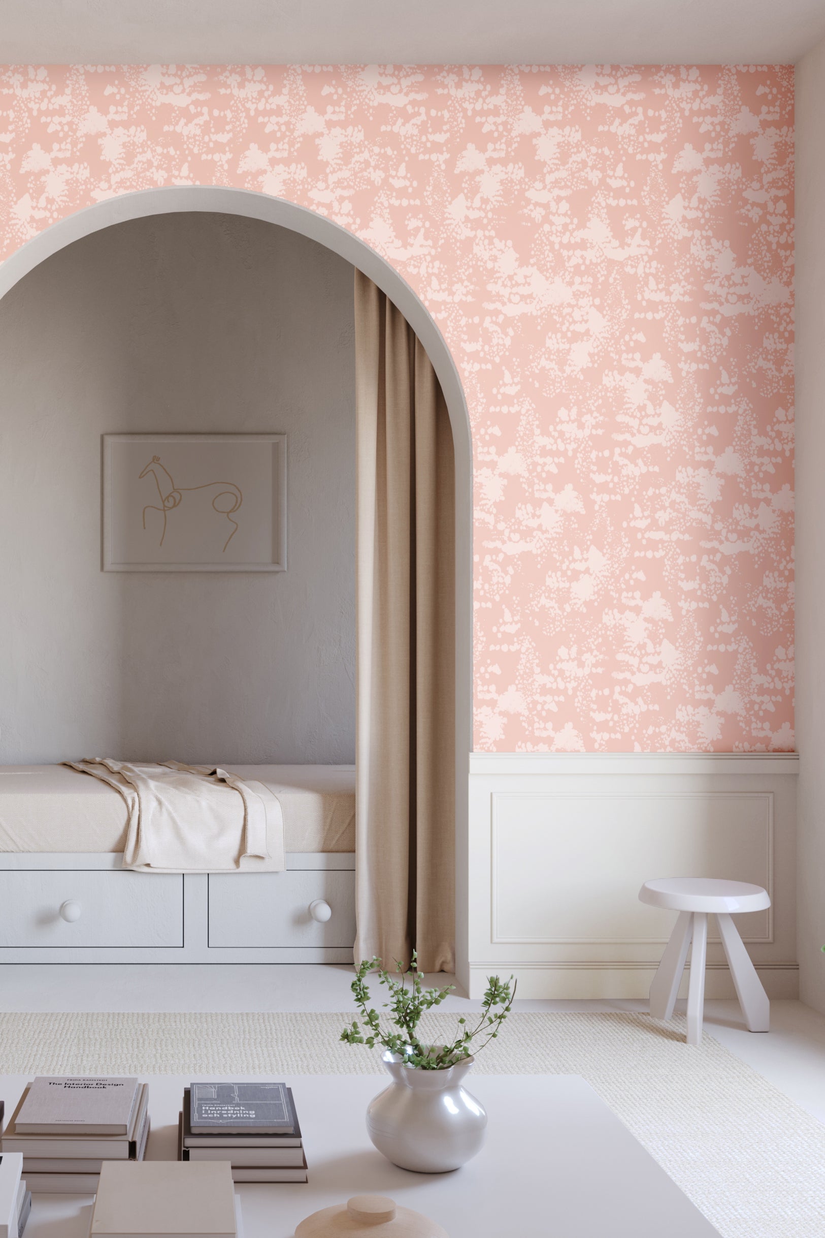 Snakeskin© Wallpaper in Azalea