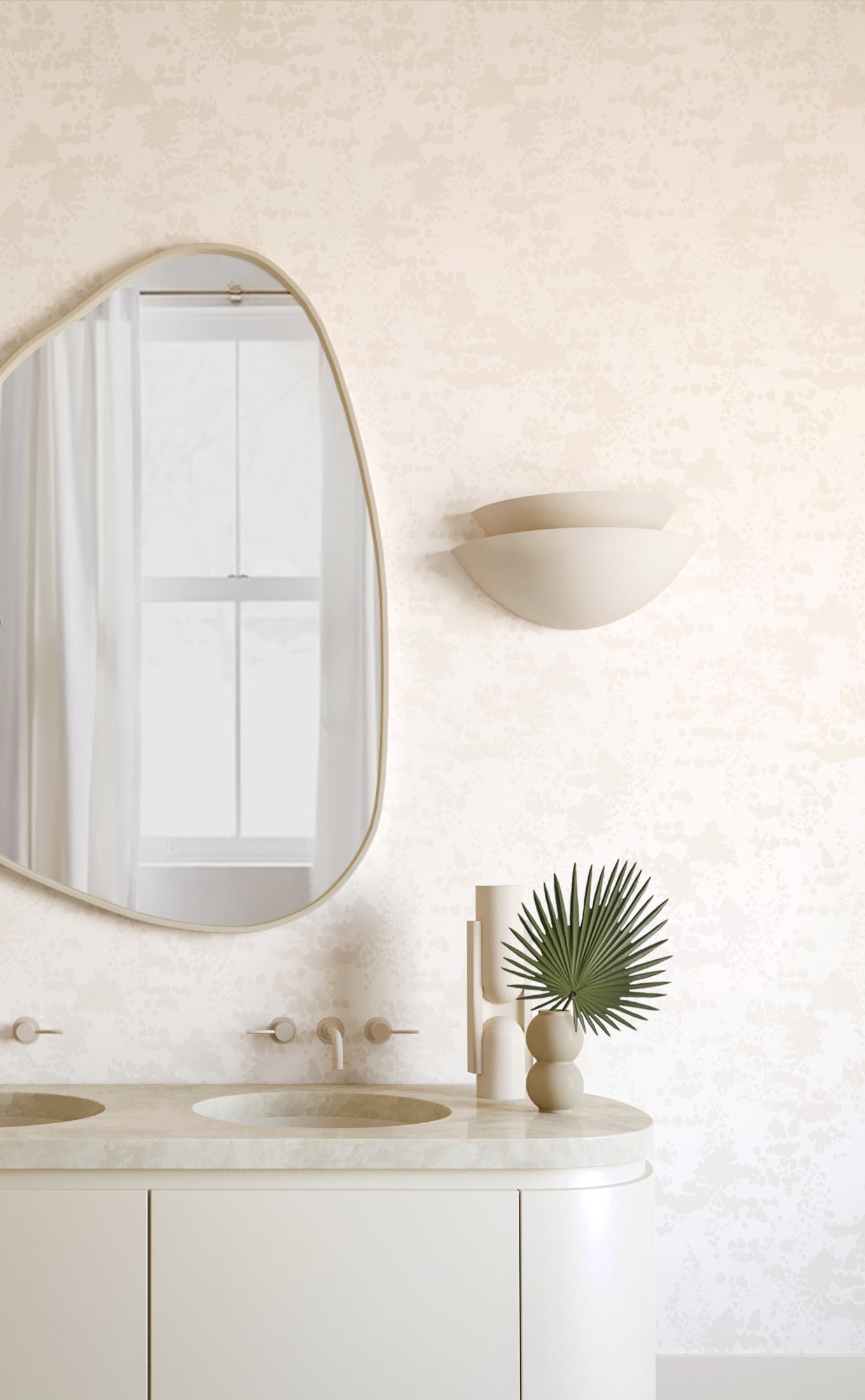 Snakeskin© Wallpaper in Milk