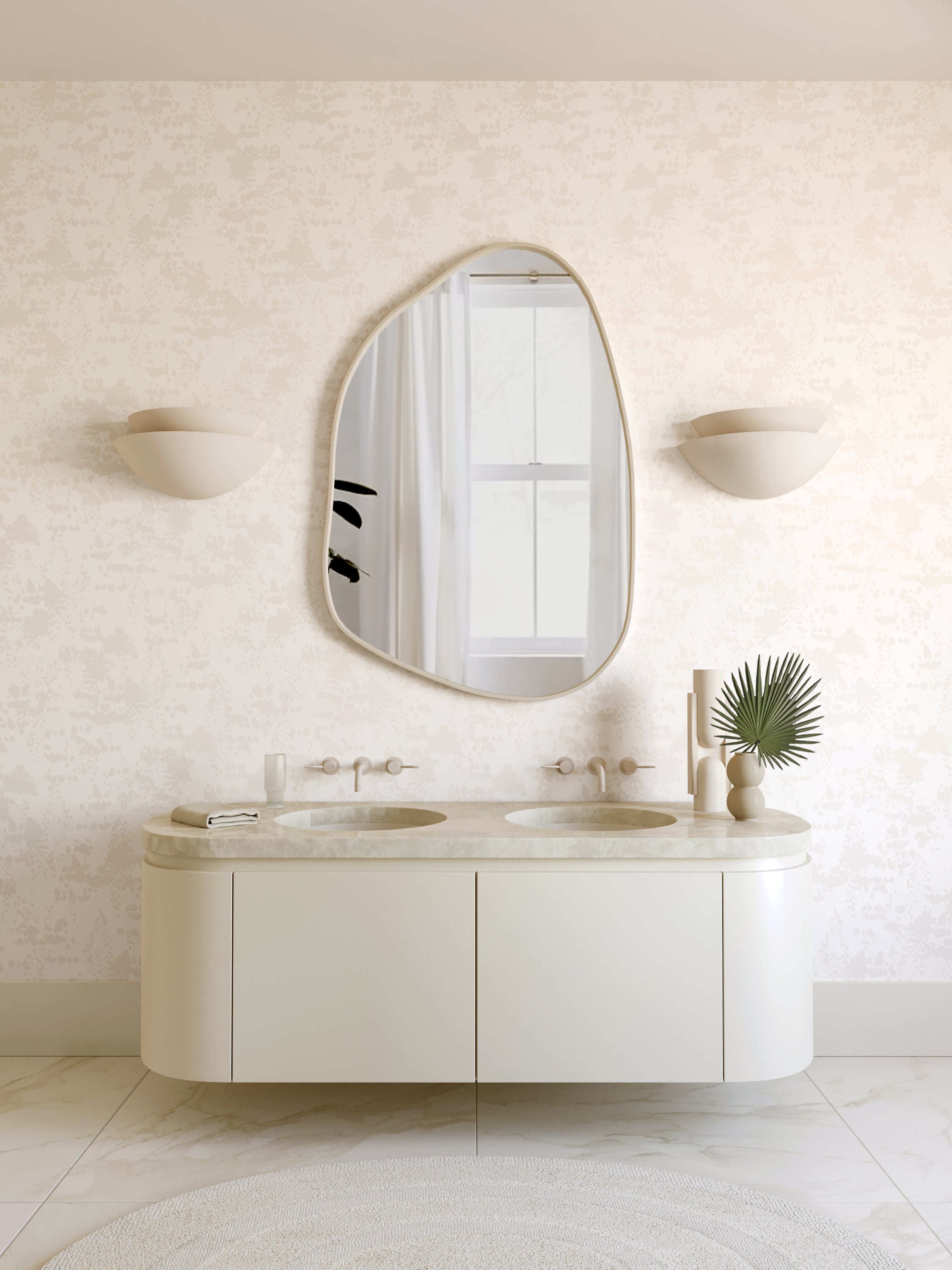 Snakeskin© Wallpaper in Milk