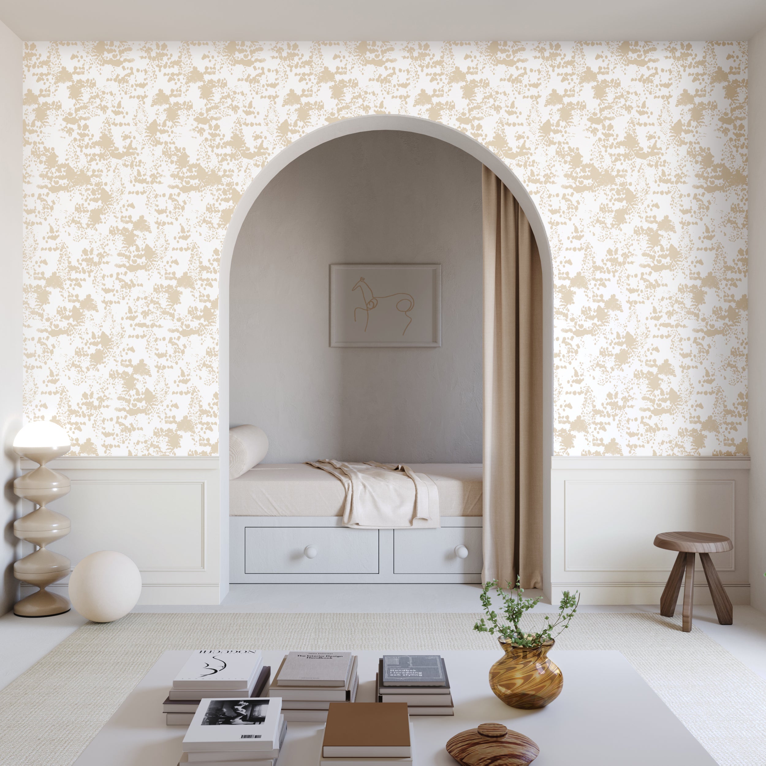 Snakeskin© Wallpaper in Sand