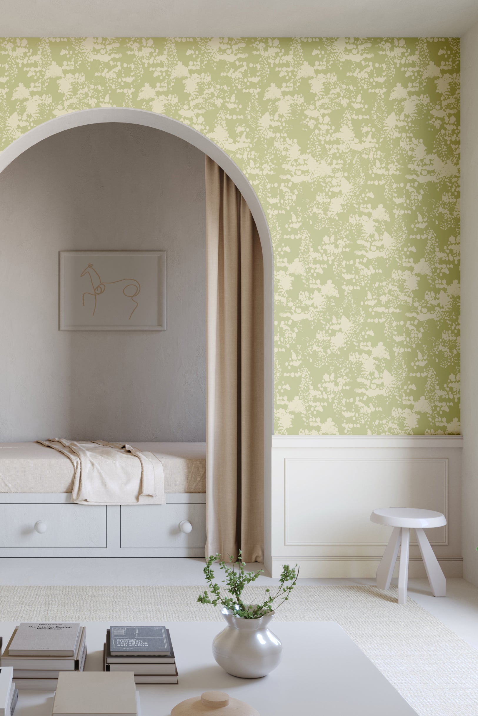 Snakeskin© Wallpaper in Stonecrop