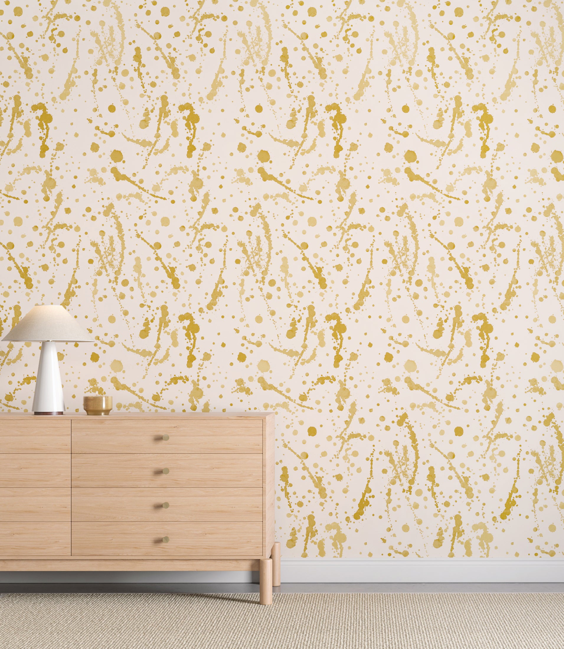 Spot On© Wallpaper in Mustard