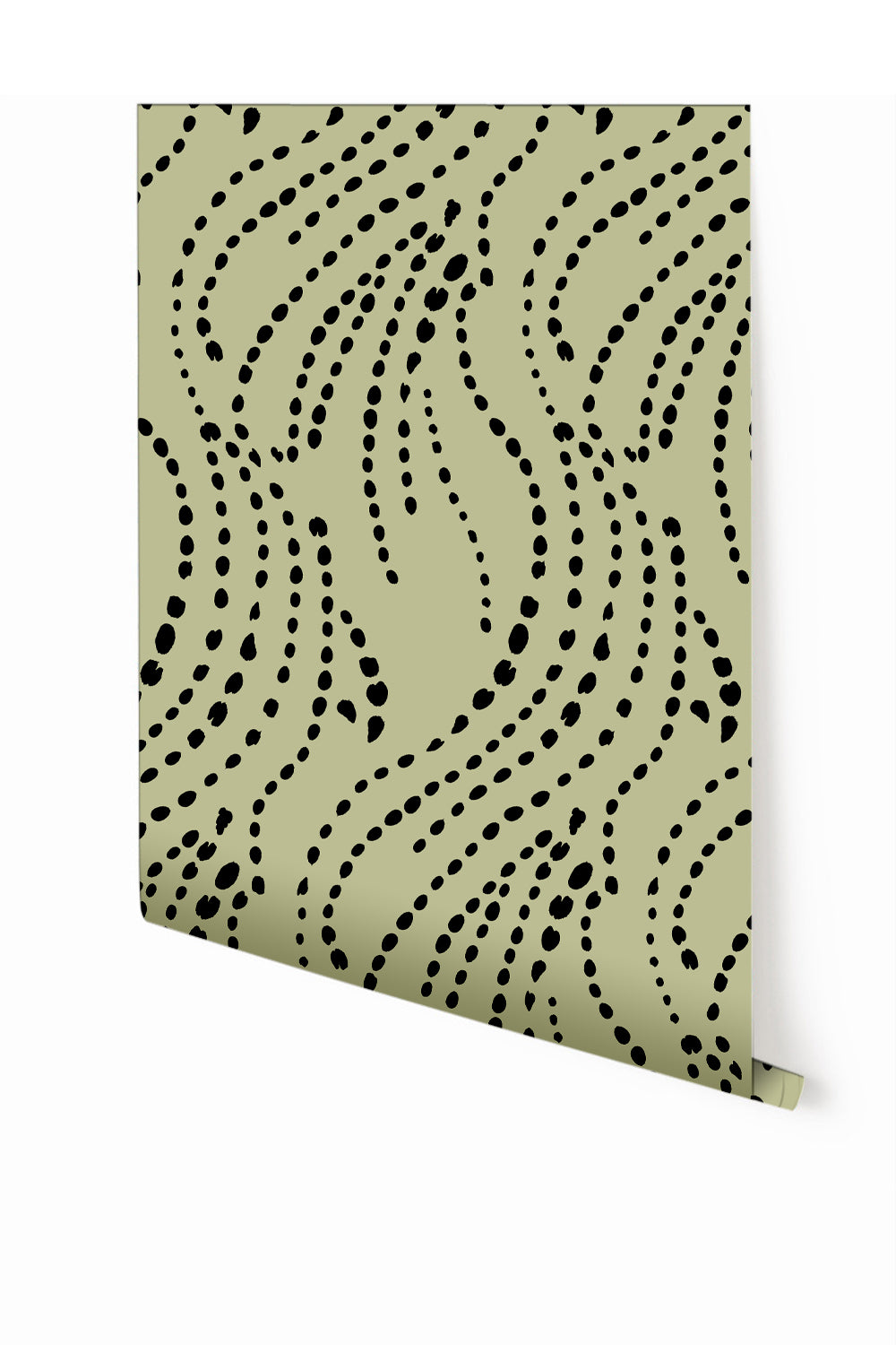 Branding Iron© Wallpaper in Stonecrop + Black