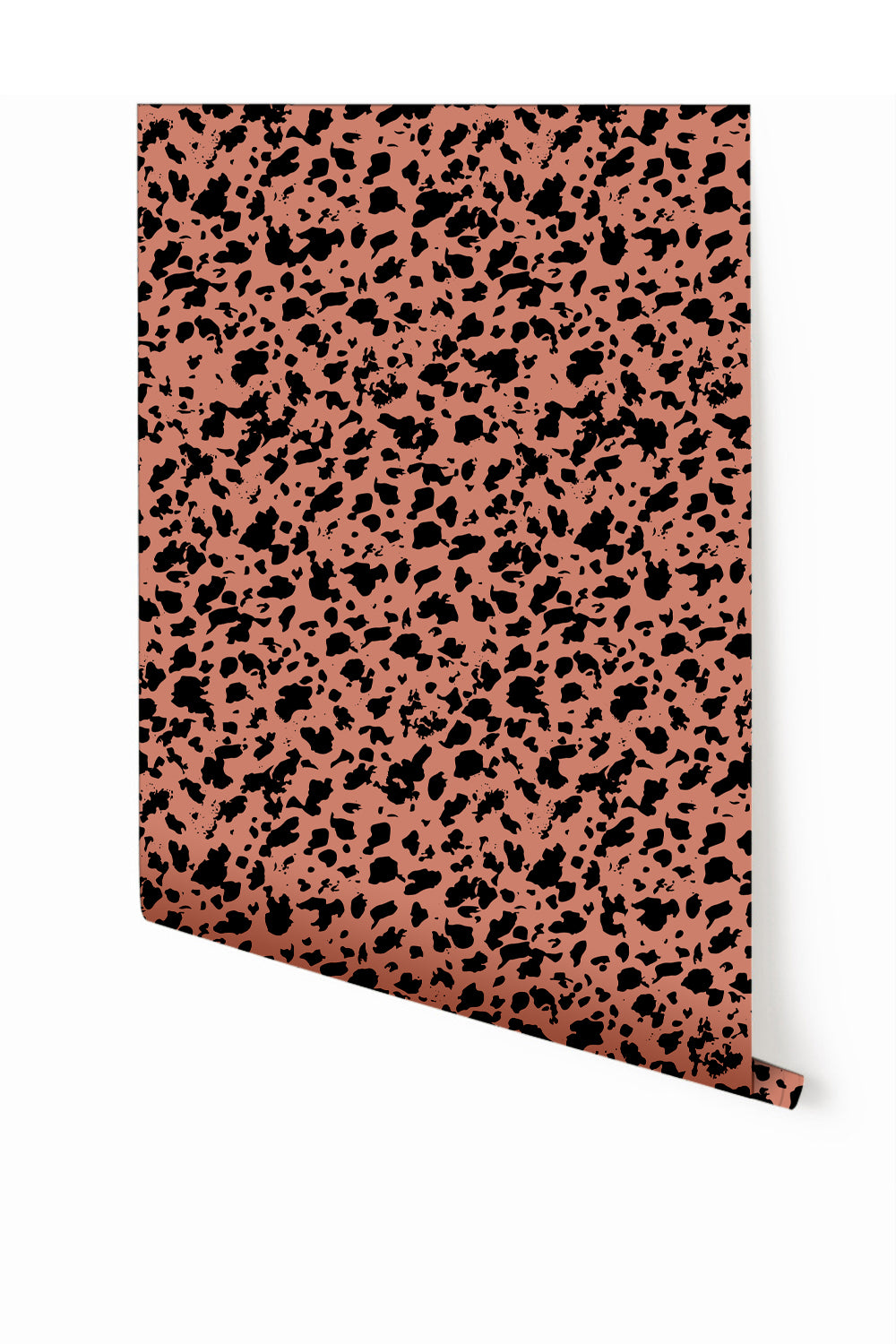 Milano© Wallpaper in Strawberry Kiss + Black