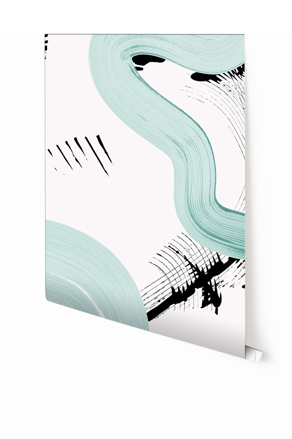 Untamed© Mural Wallpaper in Teal