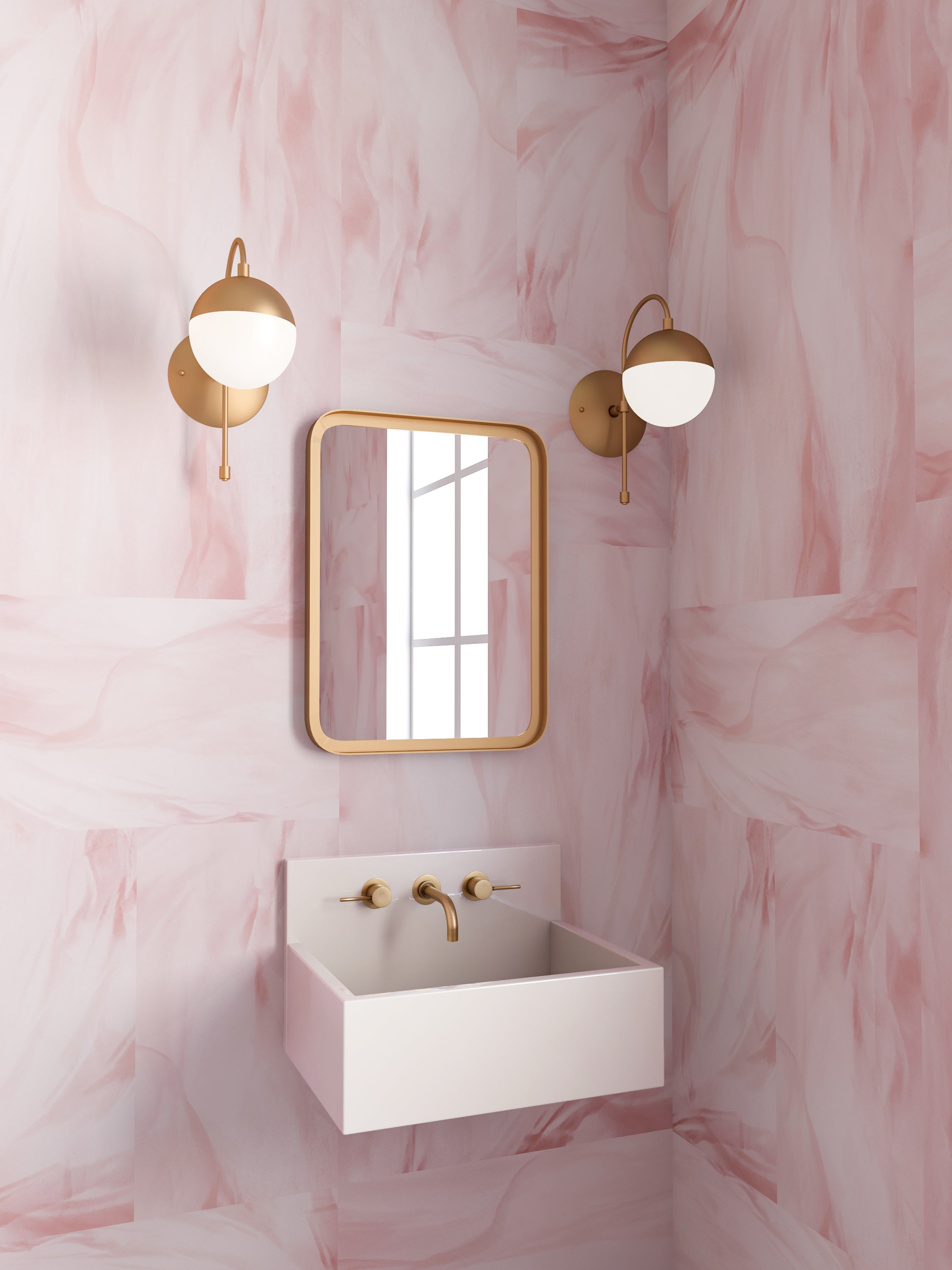 Tulle© Wallpaper in Blush
