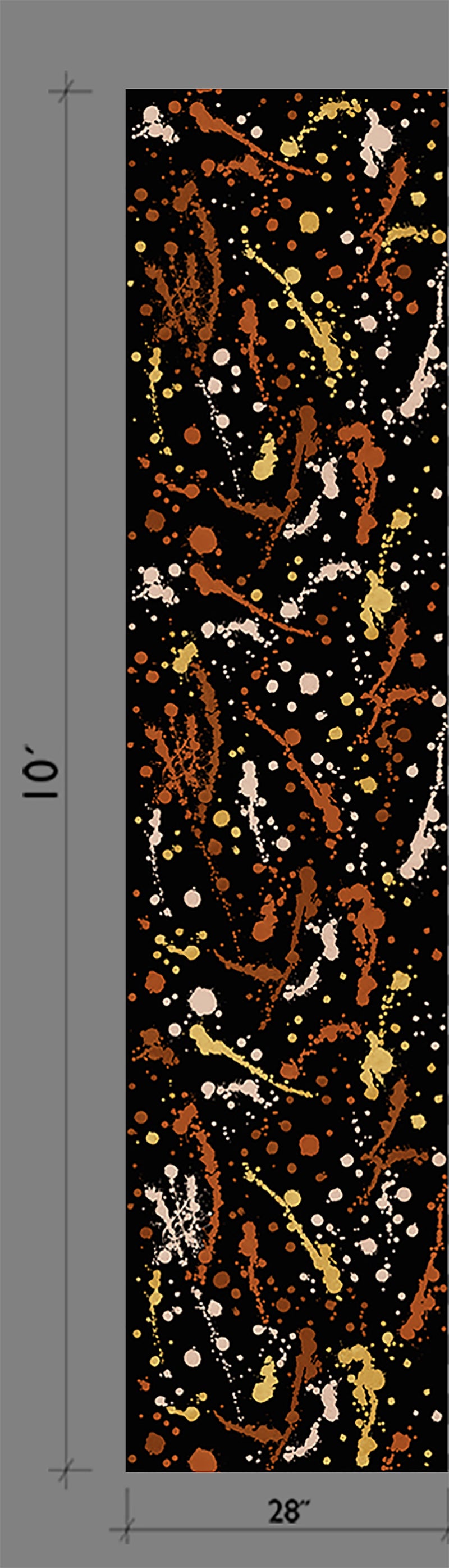 Spot On© Wallpaper in Black Rust