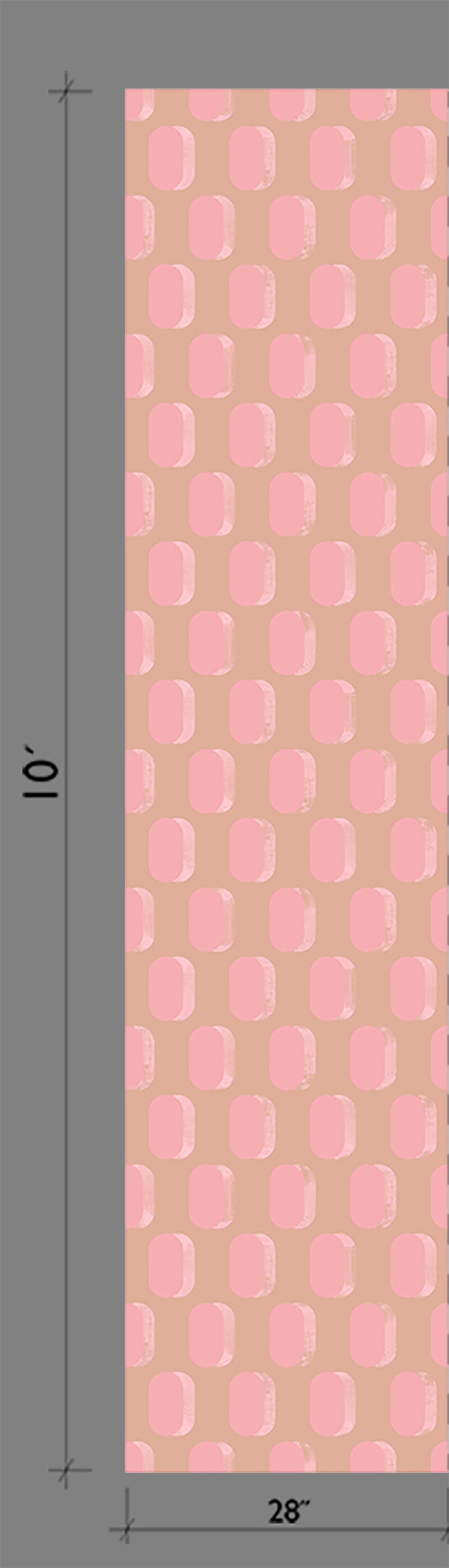 Pillbox© Wallpaper in Pink