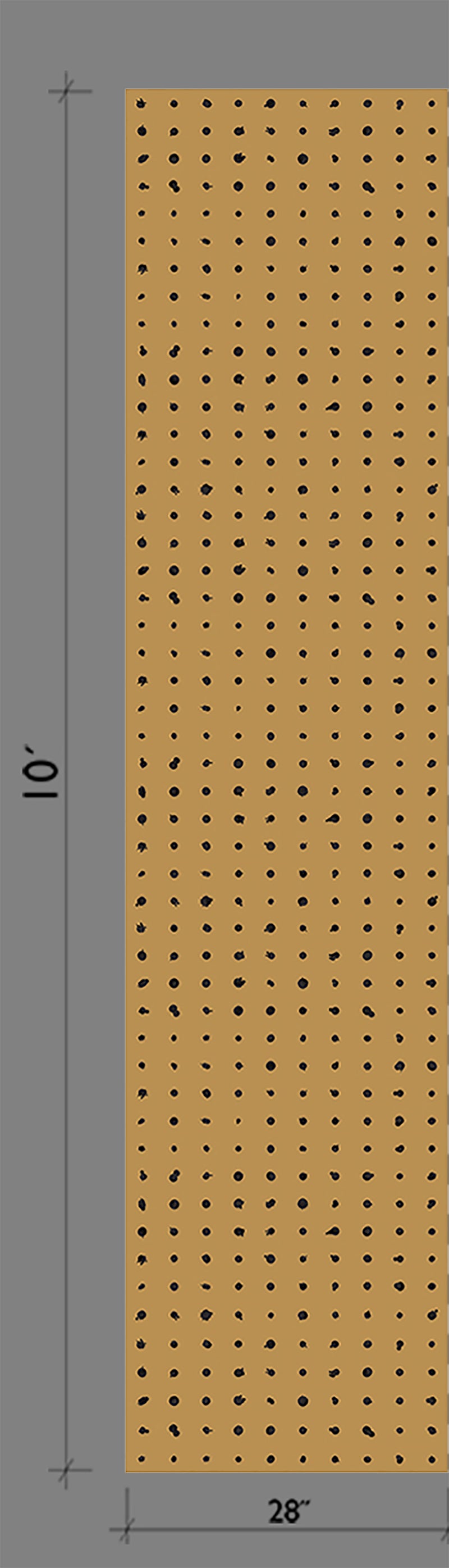 Dotted Line© Wallpaper in Mustard