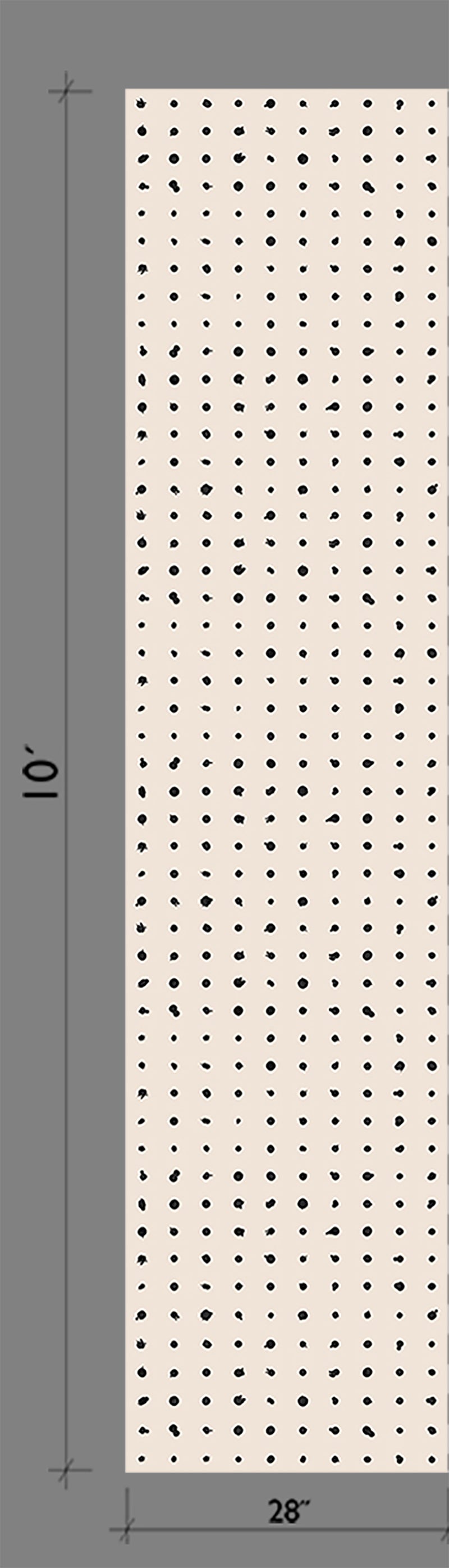 Dotted Line© Wallpaper in Black + Cremé