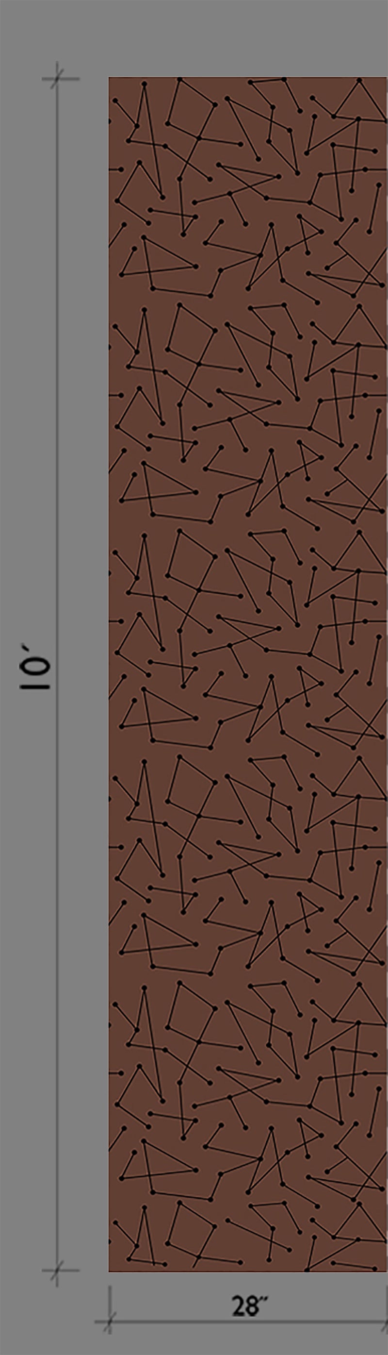 Dot to Dot© Wallpaper in Chocolate