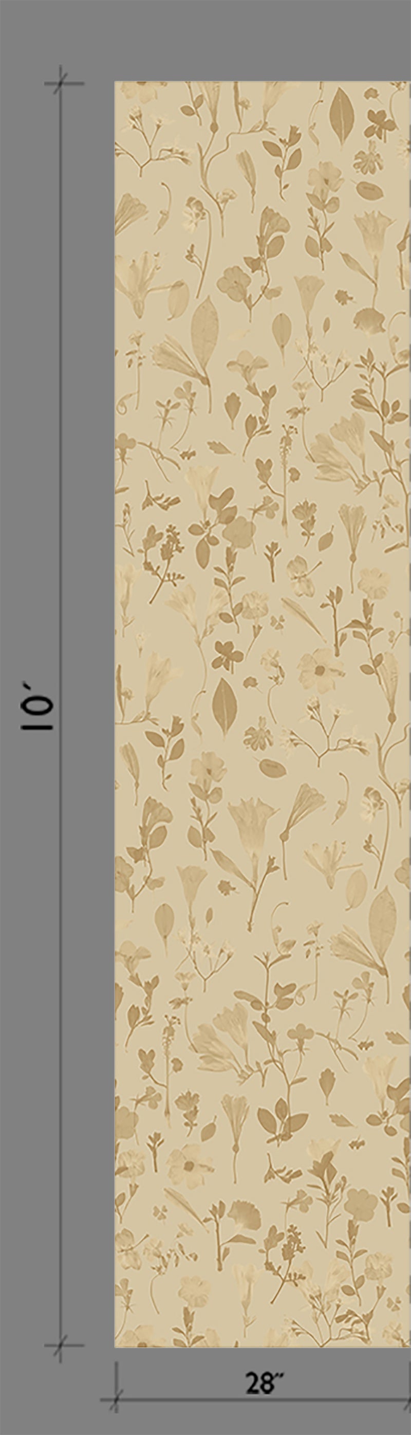 Botanic Bloom© Wallpaper in Gold