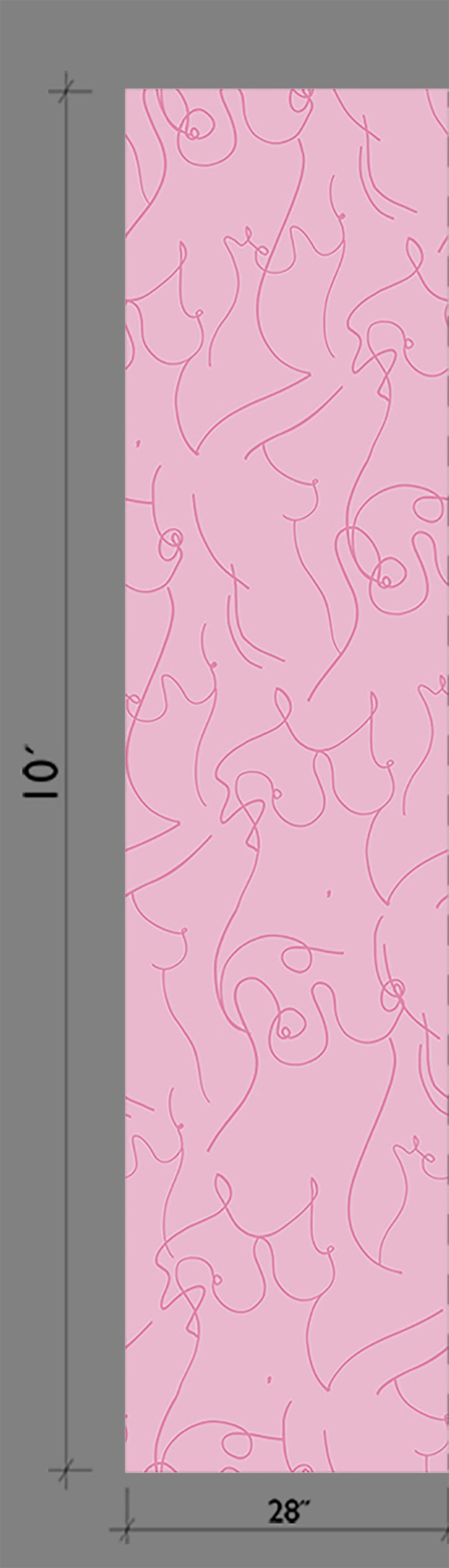 Bosom© Wallpaper in Pink