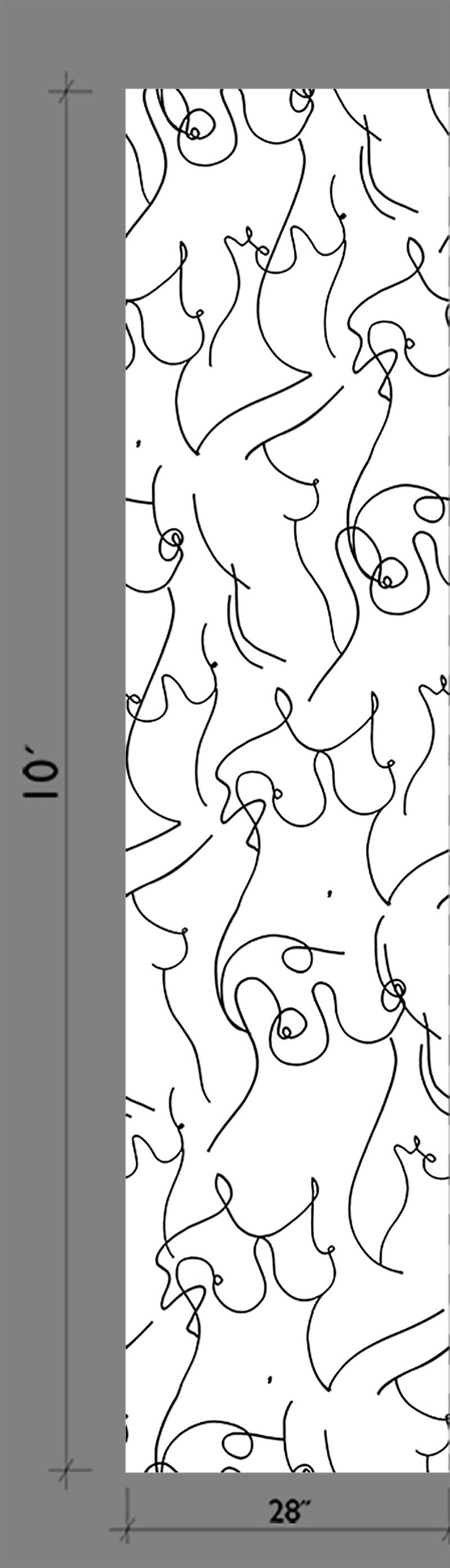 Bosom© Wallpaper in Black + White