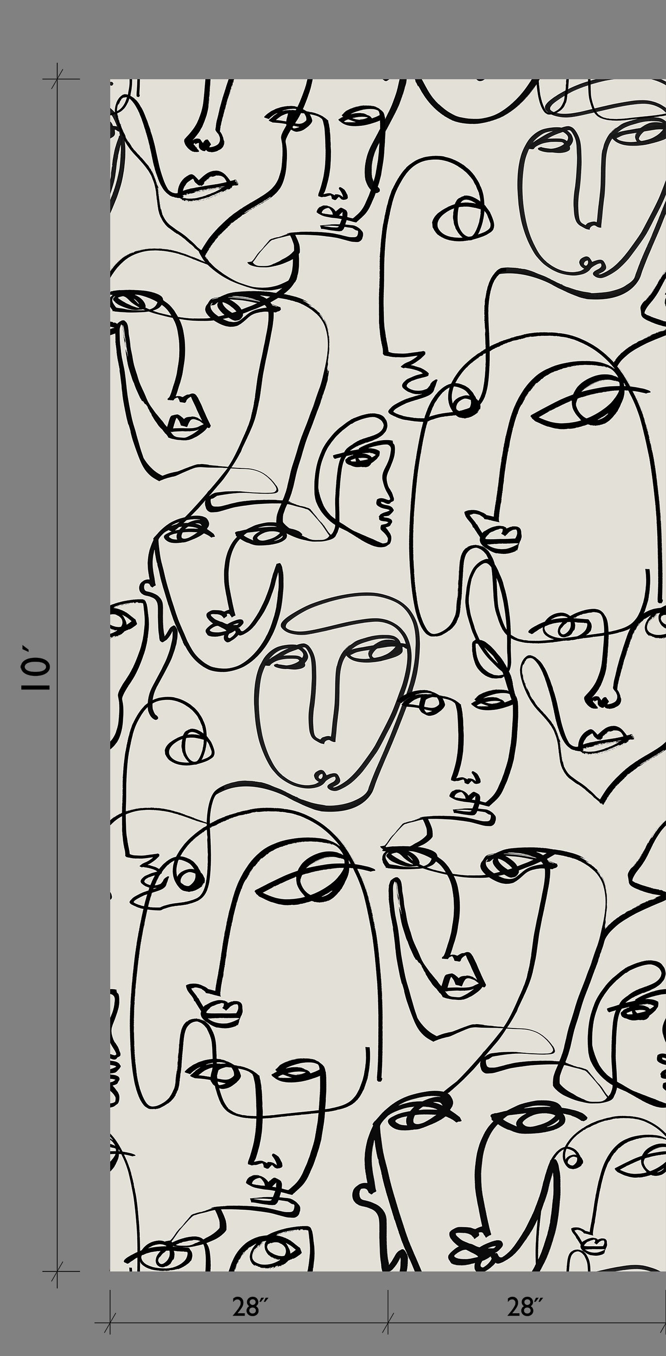 Femme© Wallpaper in Alabaster