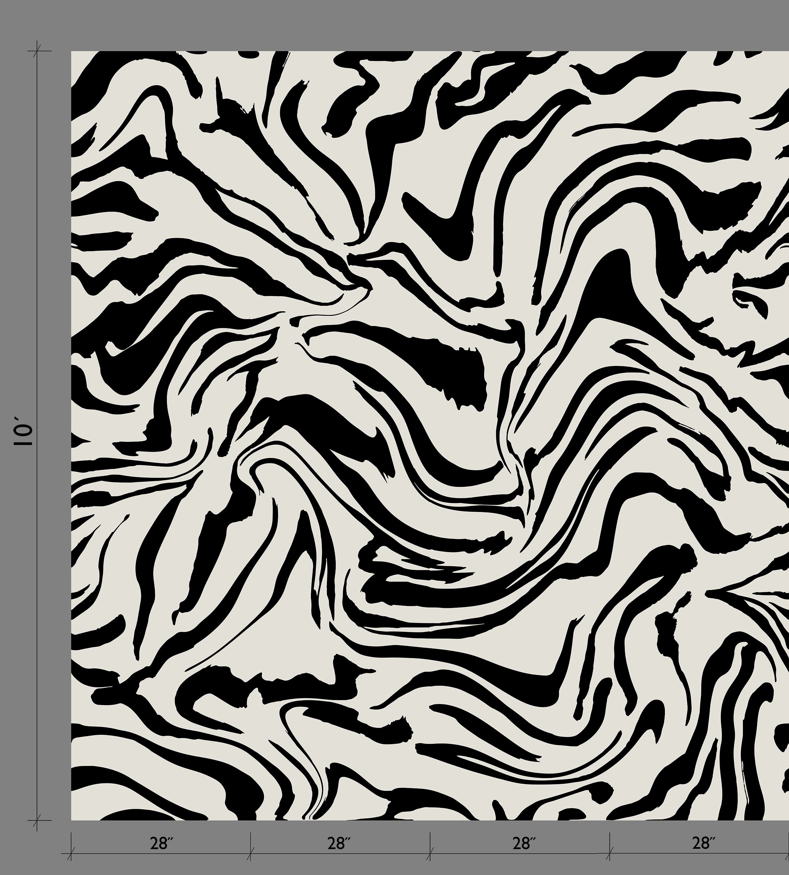 Primal© Mural Wallpaper in Alabaster