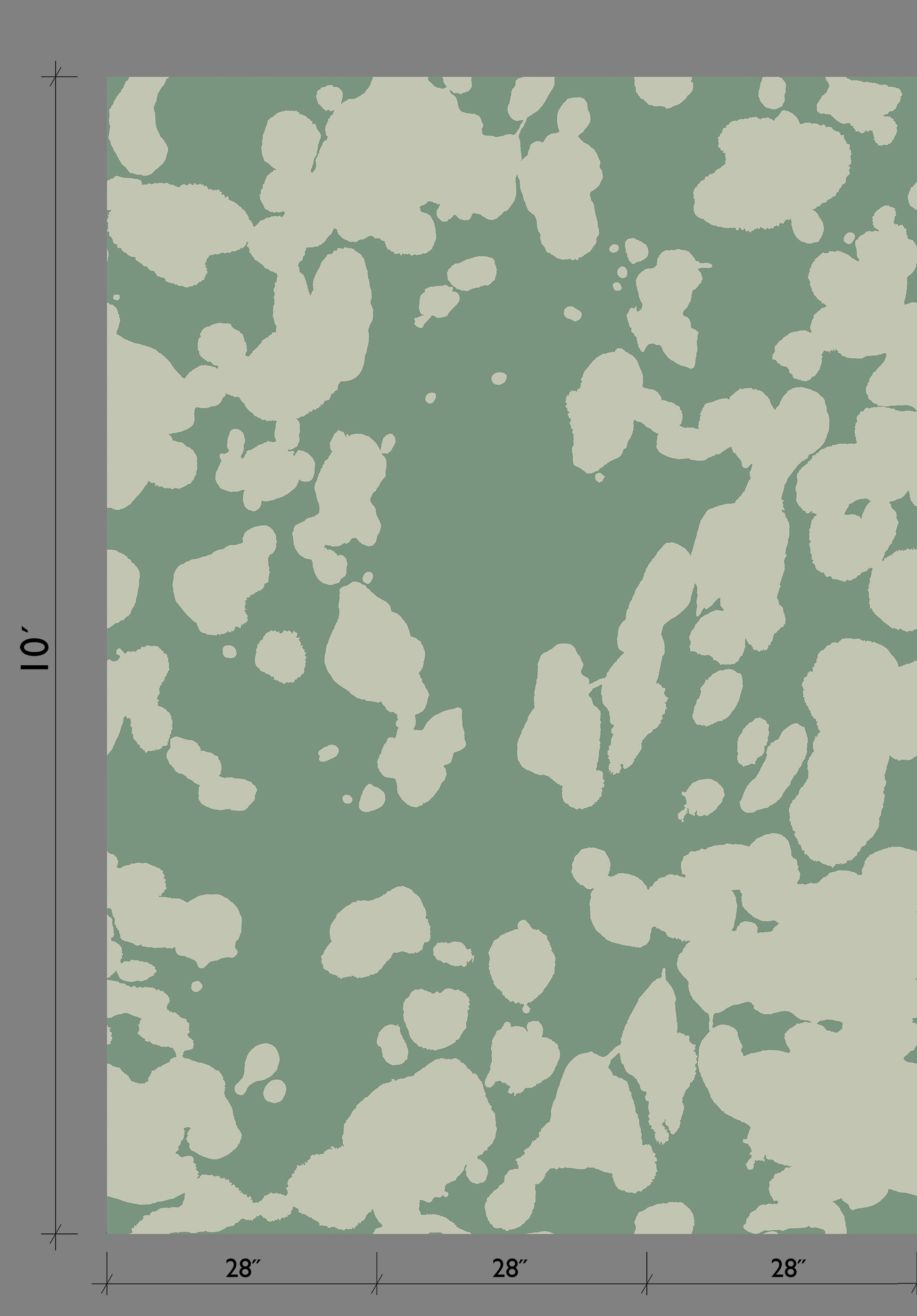 Bovine© Wallpaper in Aloe