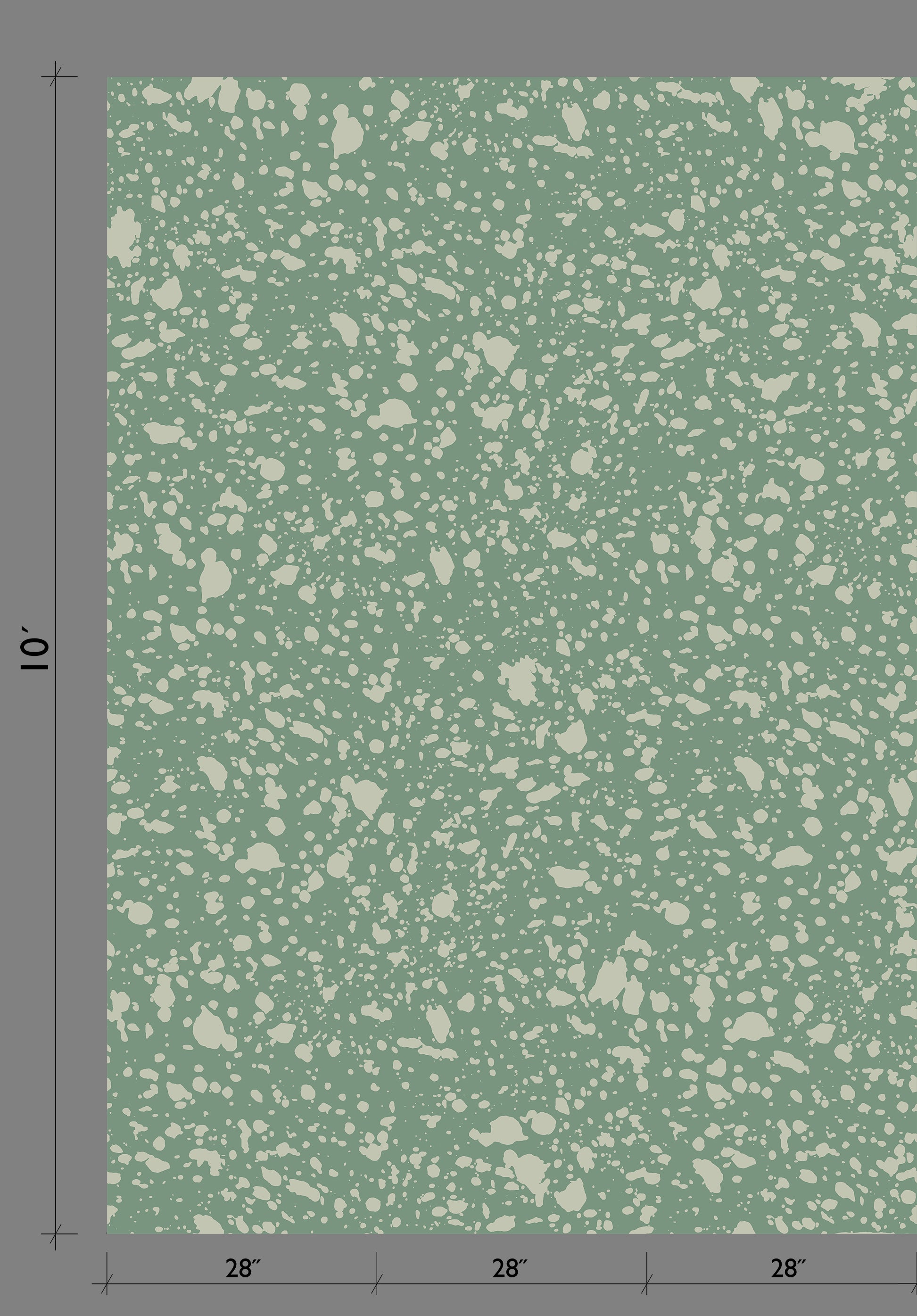 Appaloosa© Mural Wallpaper in Aloe